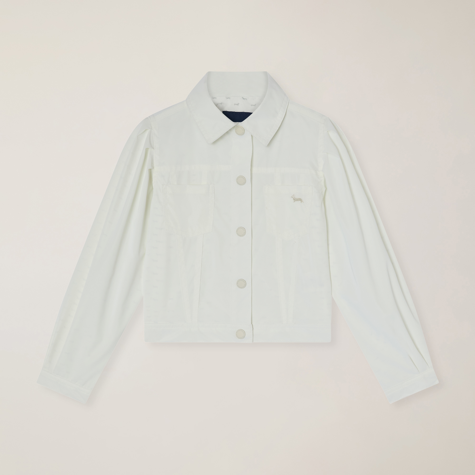 Nylon jacket with embroidery