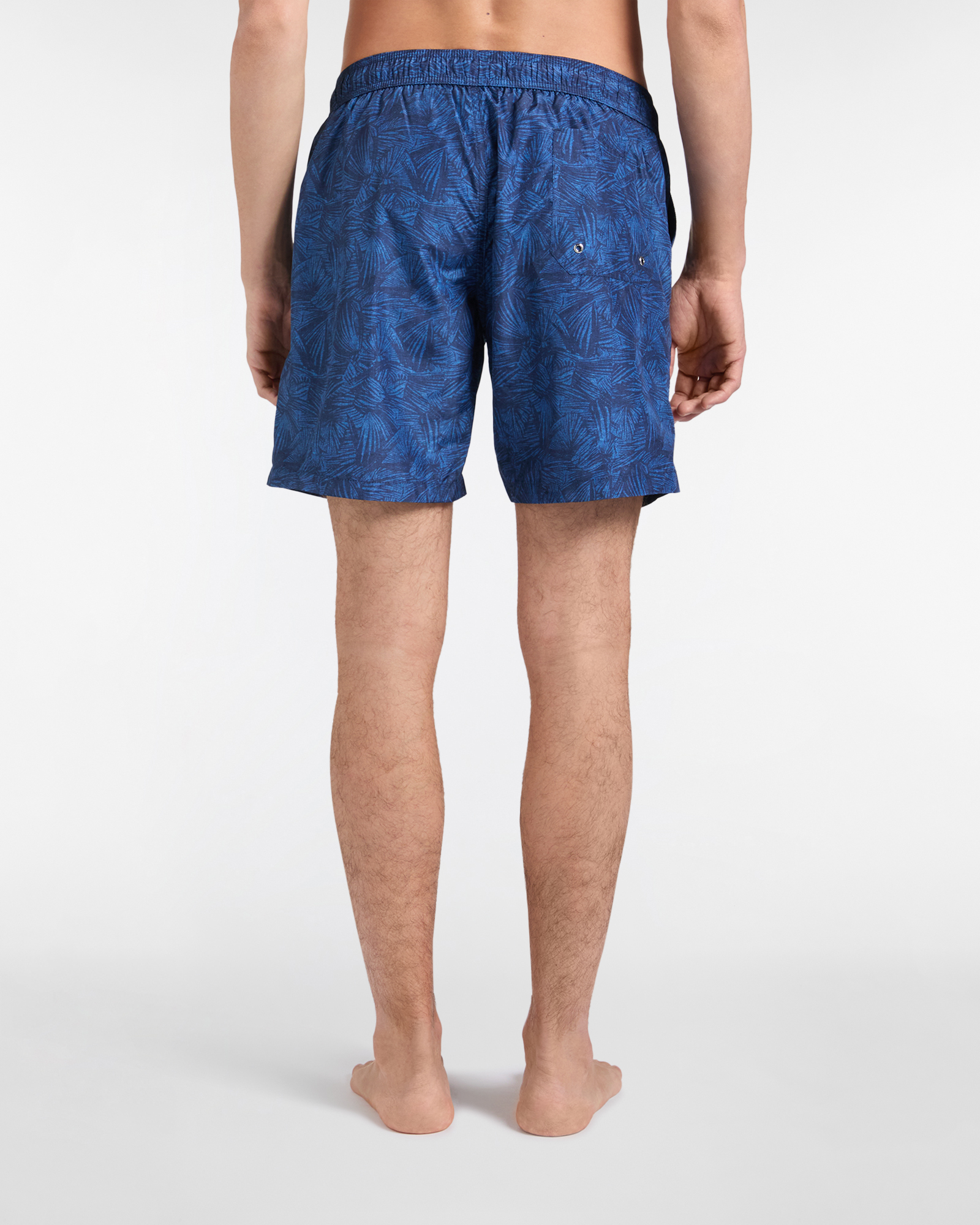 Costume boxer mare stampa foglie allover