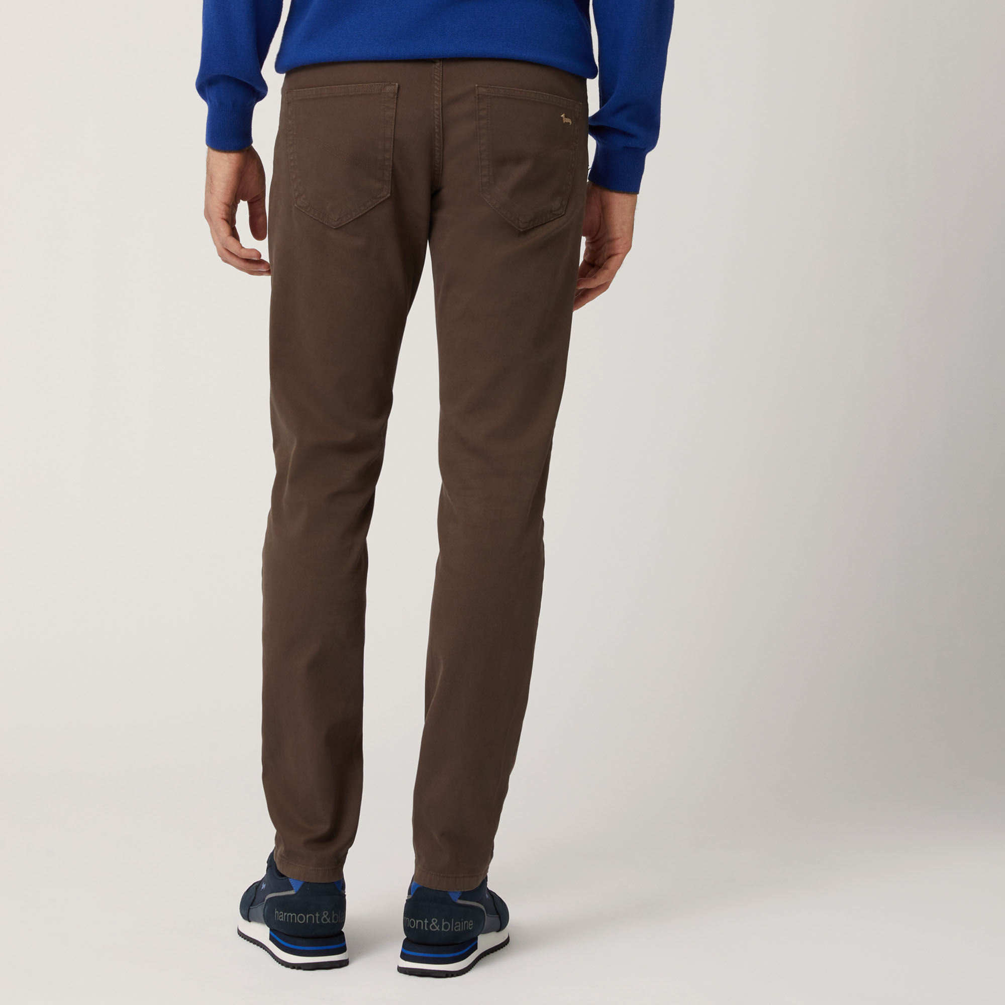 Pantalone Cinque Tasche Narrow Fit, Marrone Scuro, large image number 1