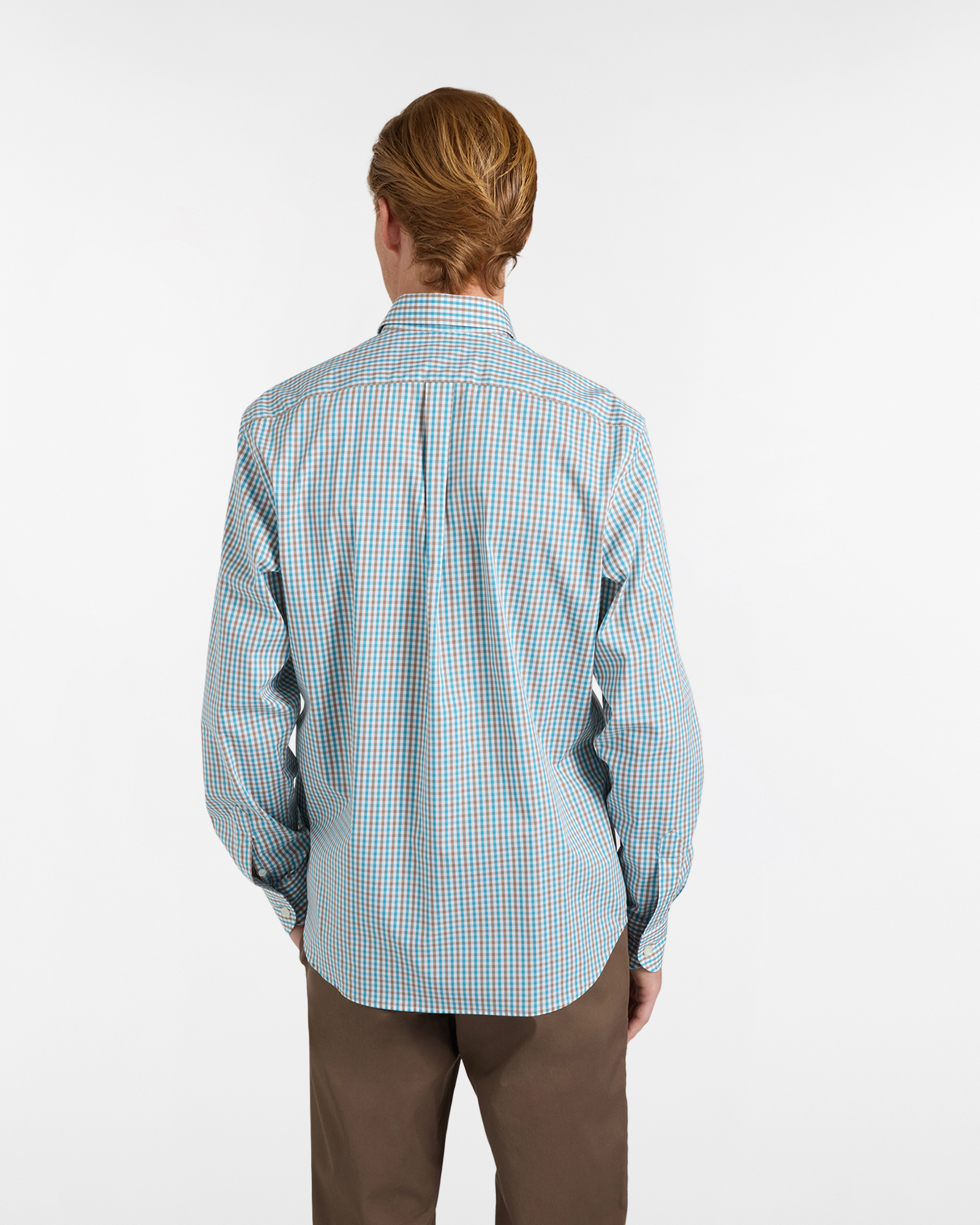 Camicia Uomo Micro Check Regular Fit