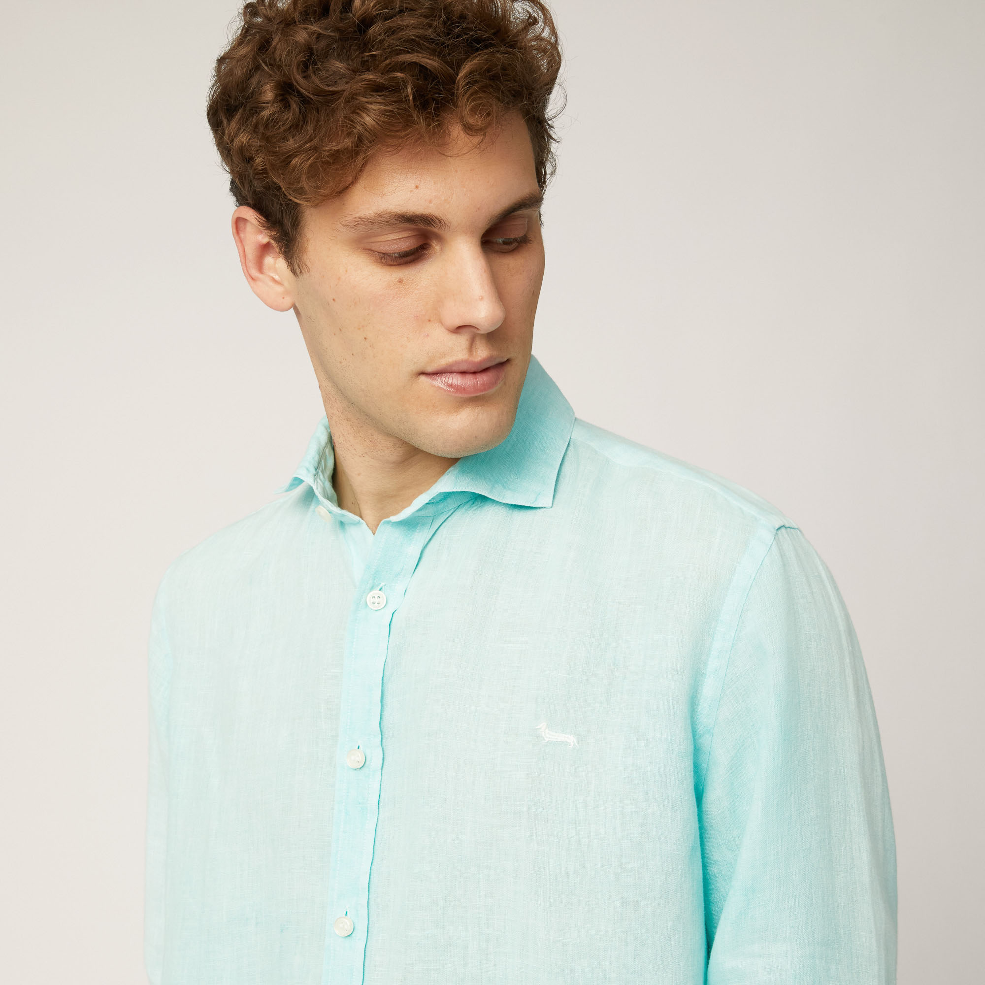 Linen Shirt, Light Blue, large image number 2