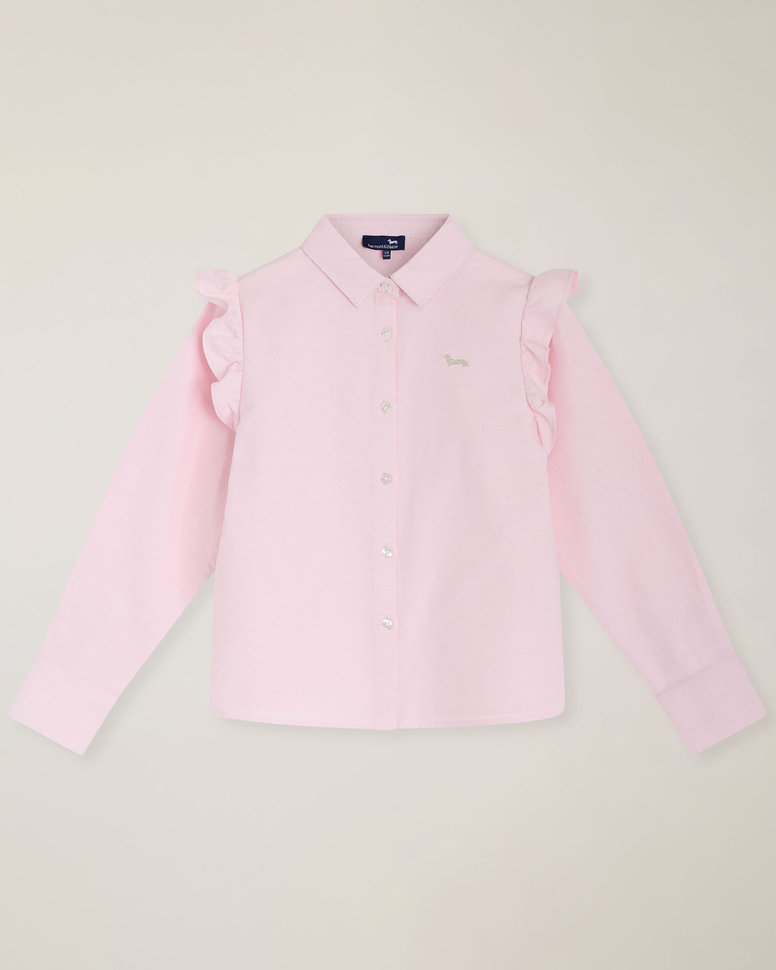 Camicia oxford con ricamo dietro