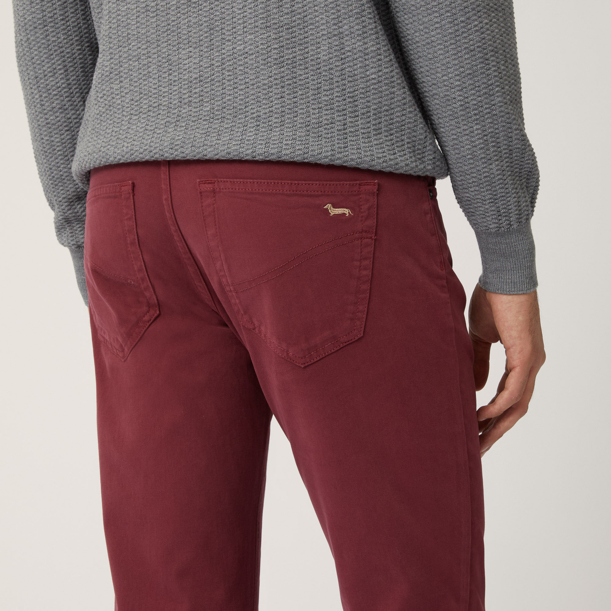 Elevate Dutility Five-Pocket Stretch Cotton Pants, Purple, large image number 2