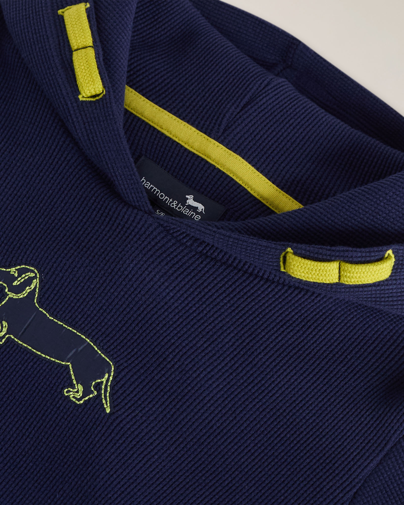 Hoodie with dachshund patch, Navy Blue, large image number 2