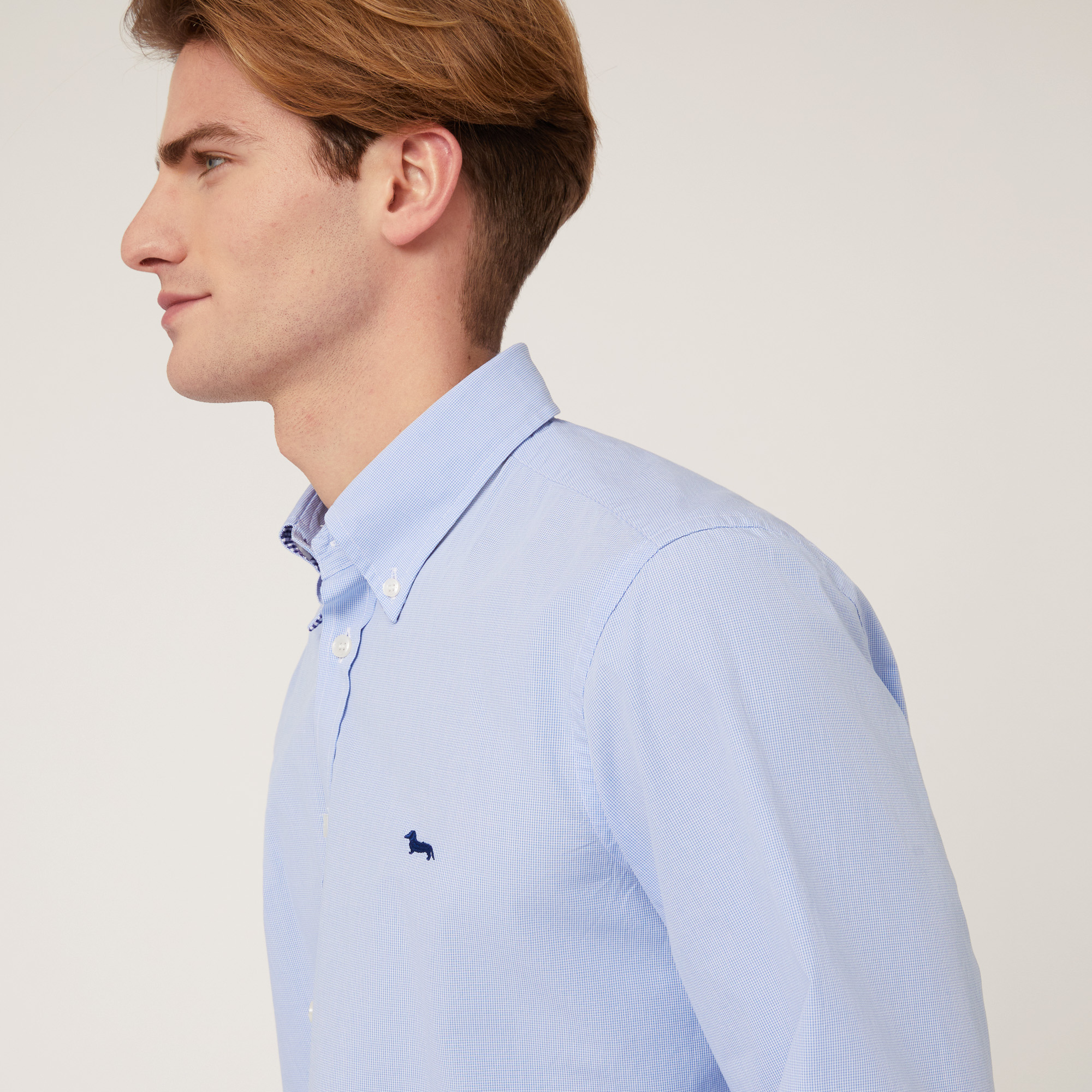 Regular Fit Cotton Shirt, Sky Blue, large image number 2