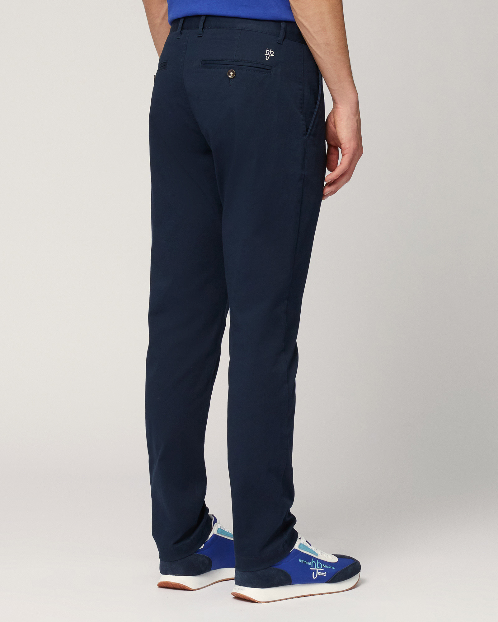 Twill Chino Pants, Dark Blue, large image number 1