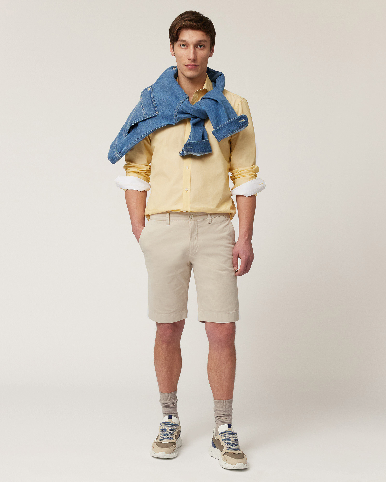 Bermudas de algodón, Beige, large image number 3