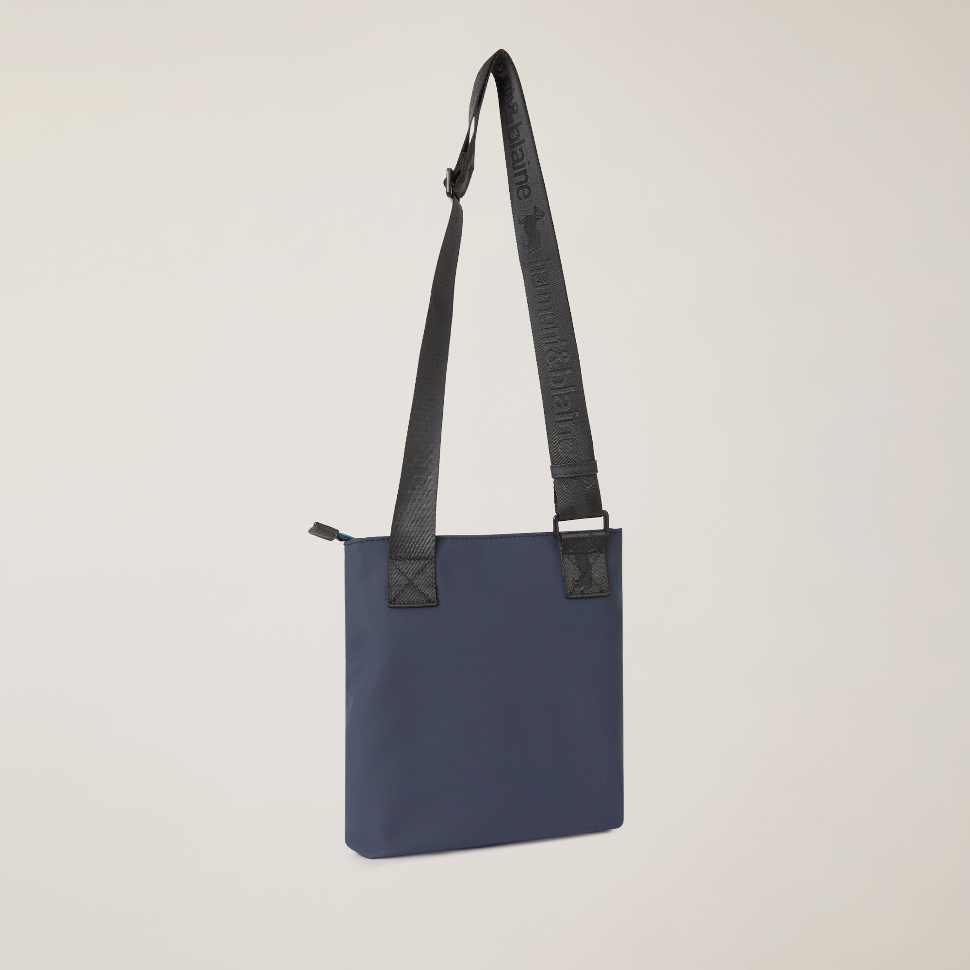 Borsa A Tracolla Con Lettering E Logo, Blu Navy, large image number 1
