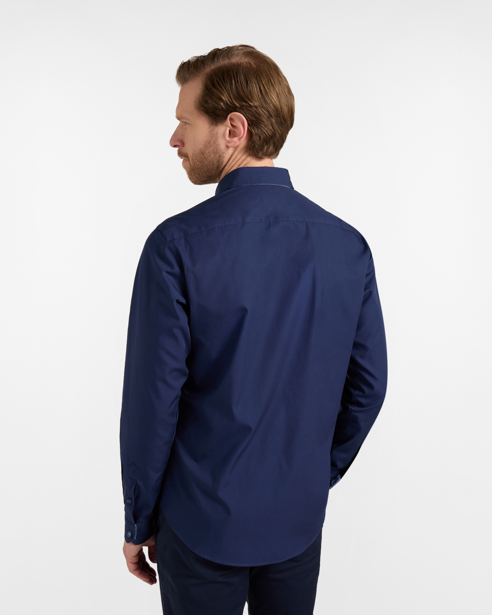 Camicia Uomo in Puro Cotone con Taschino Narrow Fit