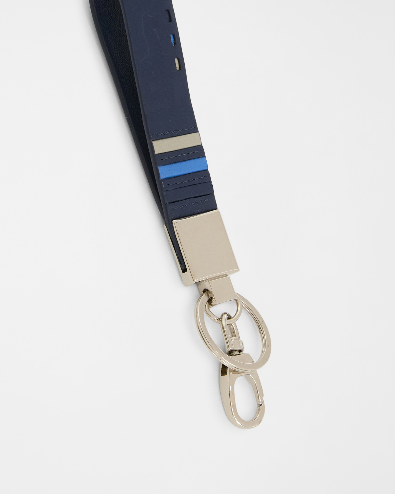 Men's leather keychain