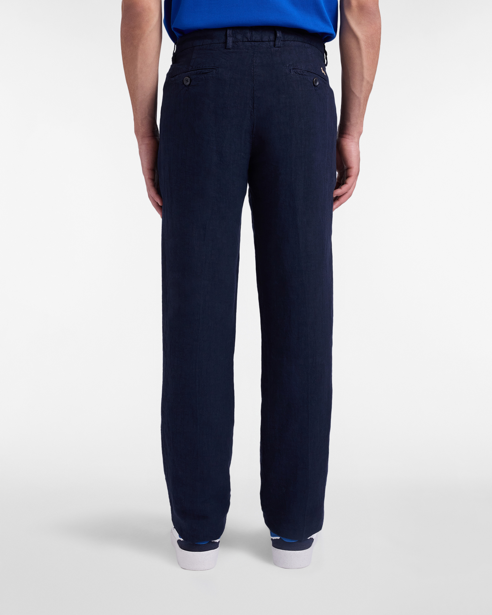 Pantaloni Uomo Chino Regular fit in Lino