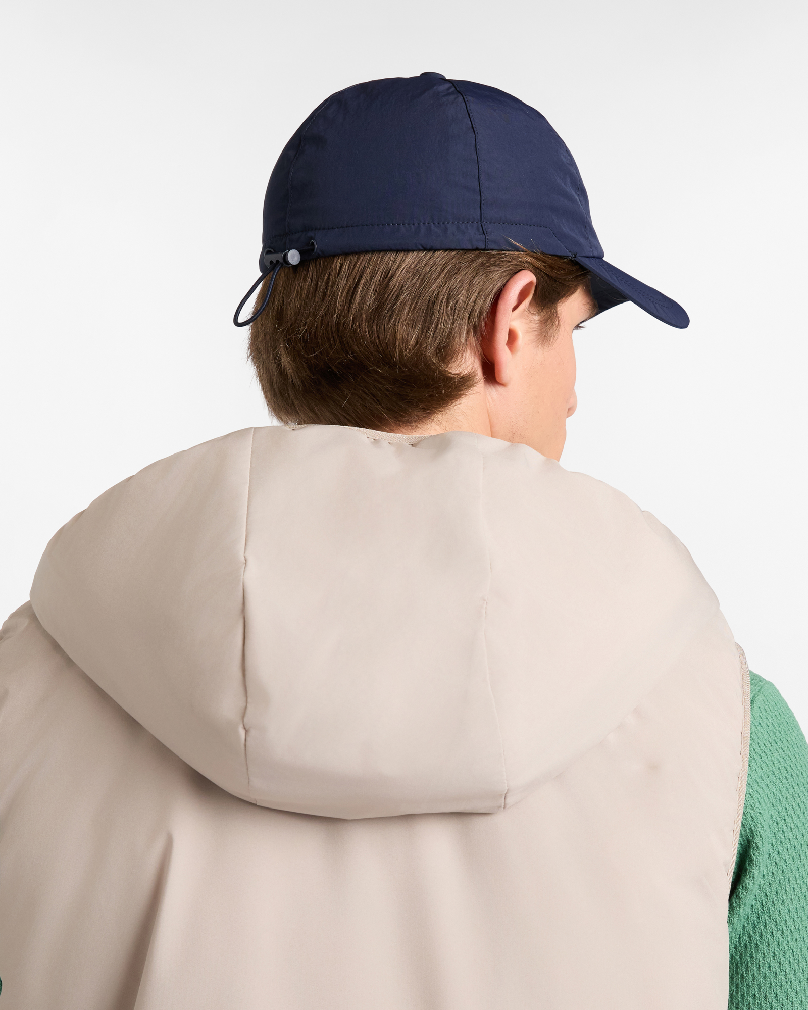 Nylon Baseball Cap with Embroidered Logo, Dark Blue, large image number 1