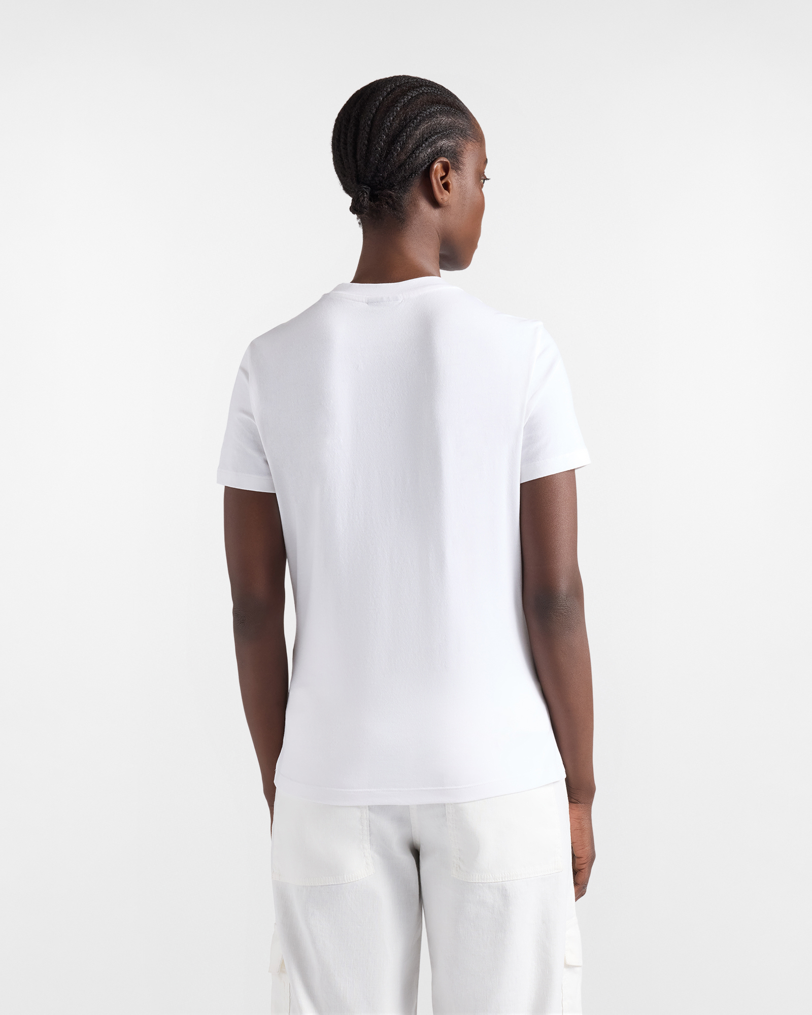 Women's T-shirt with pleats on the front