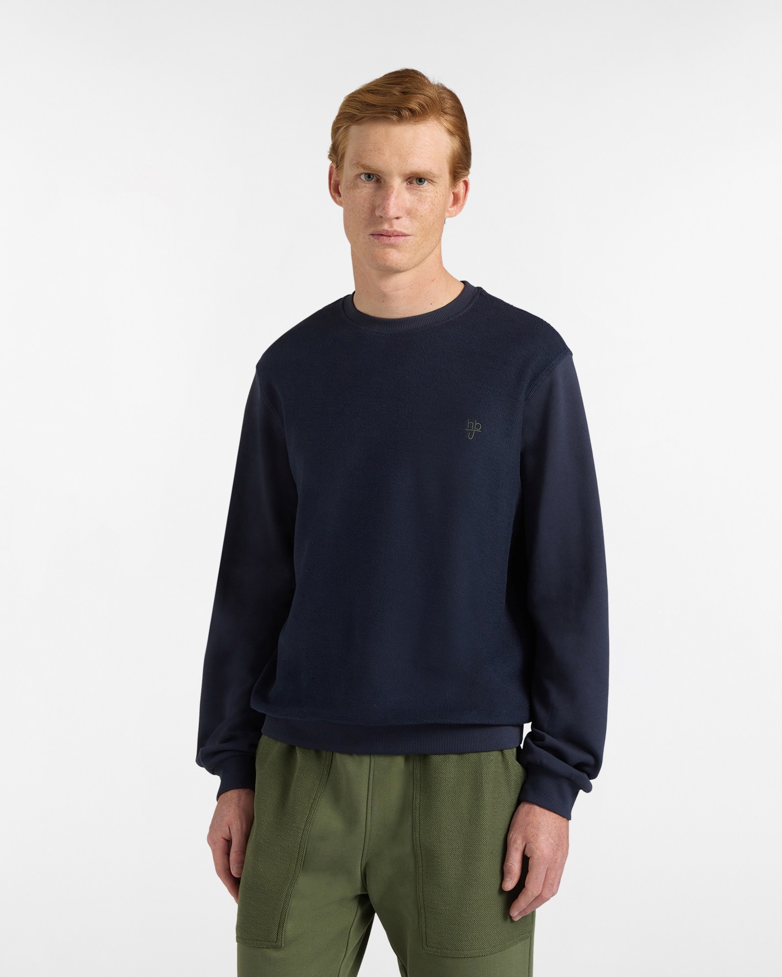 Felpa Uomo Girocollo in Tessuto Reverse