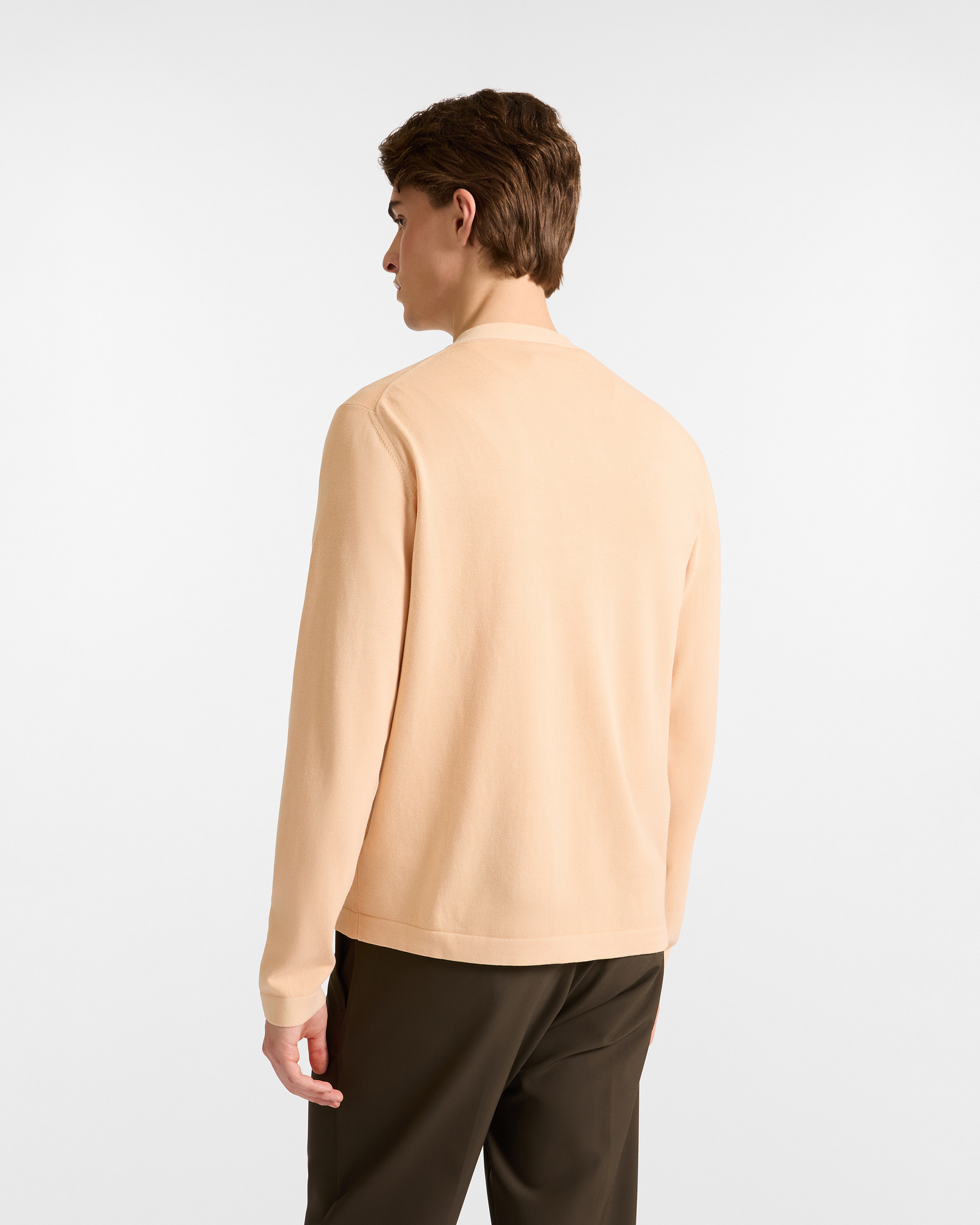 Cardigan In Cotone Capsule Earth Dye , Arancione, large image number 1