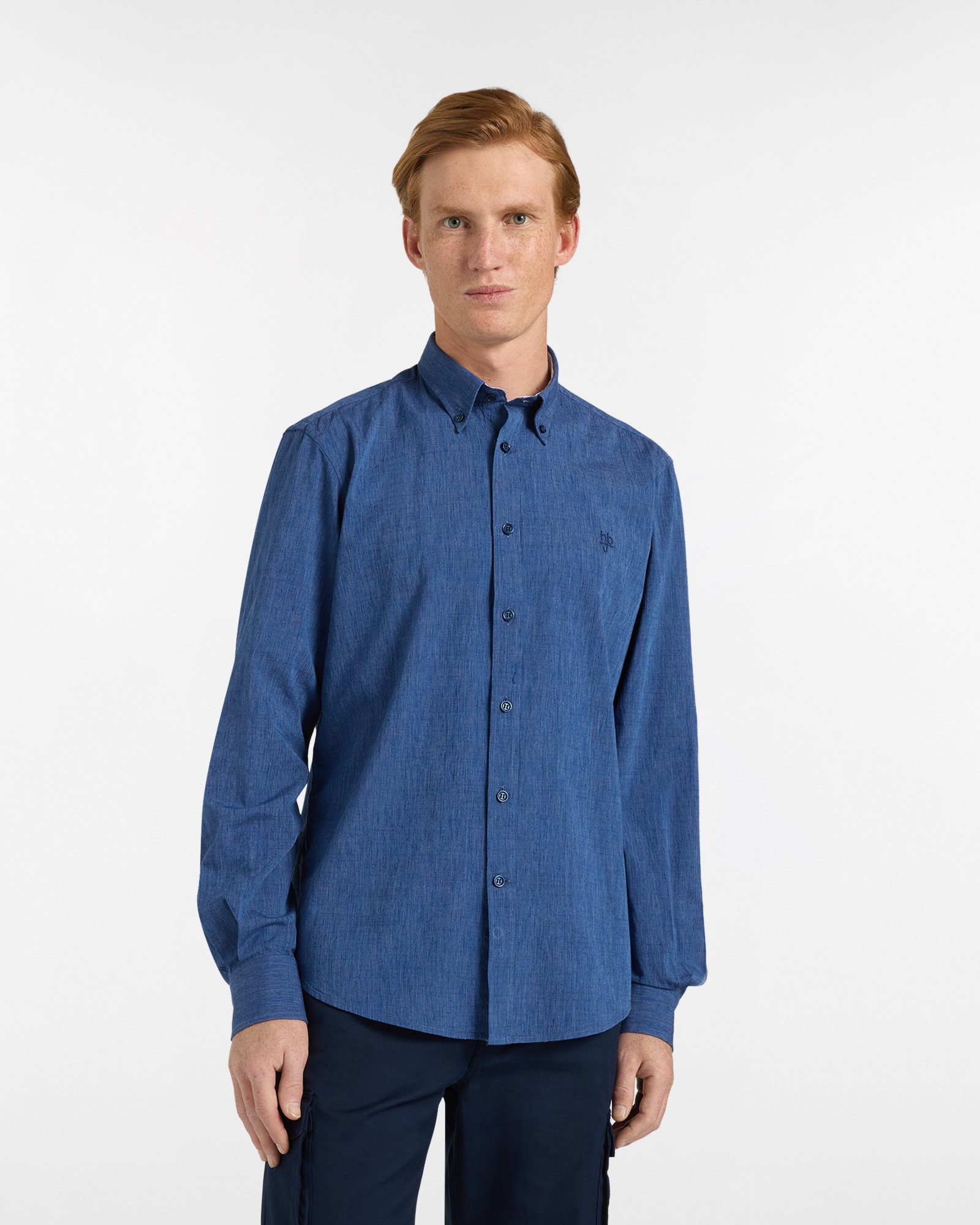 Camicia Uomo Cotone Strutturato Regular Fit