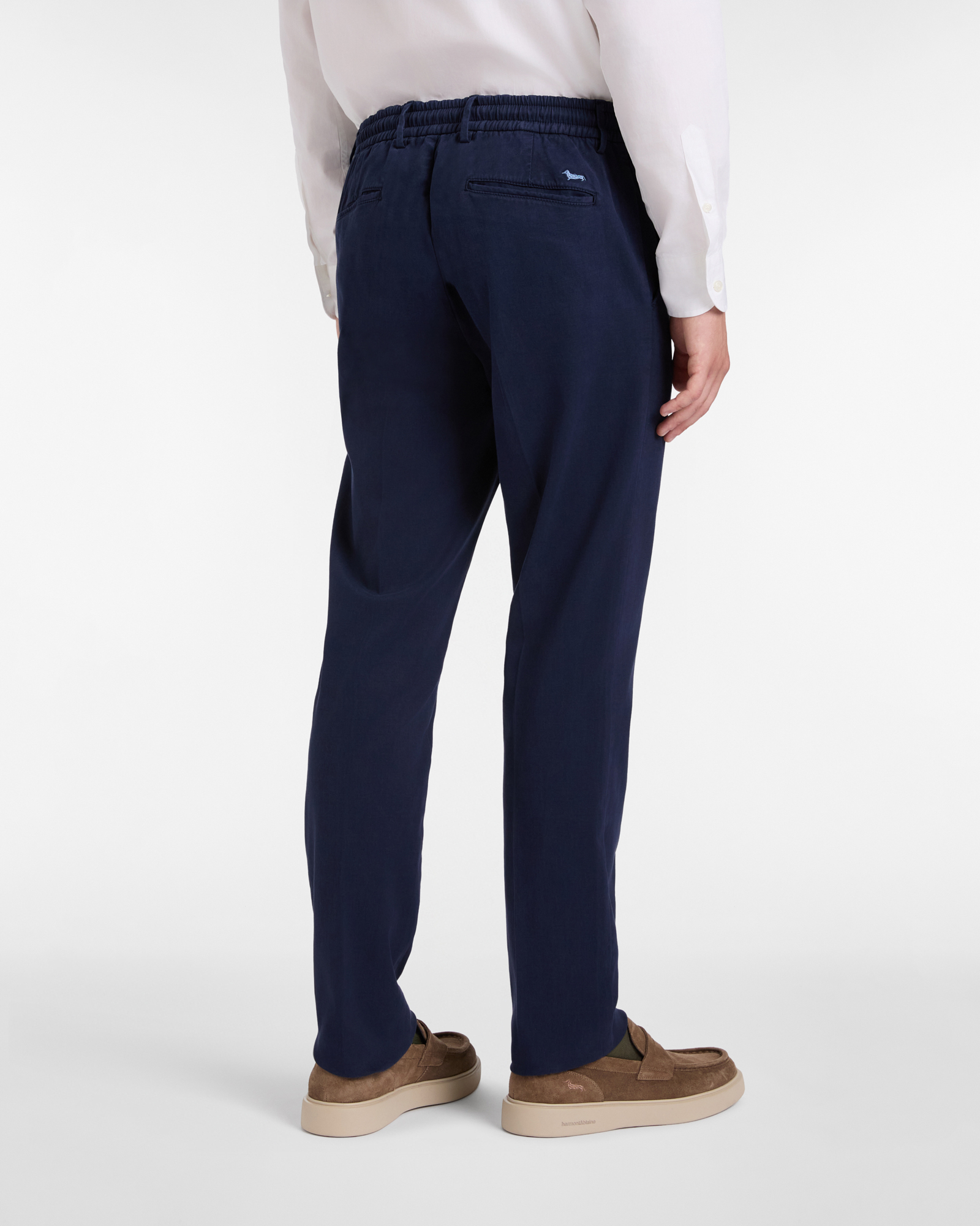 Jogger-Style Pants, Navy Blue, large image number 1