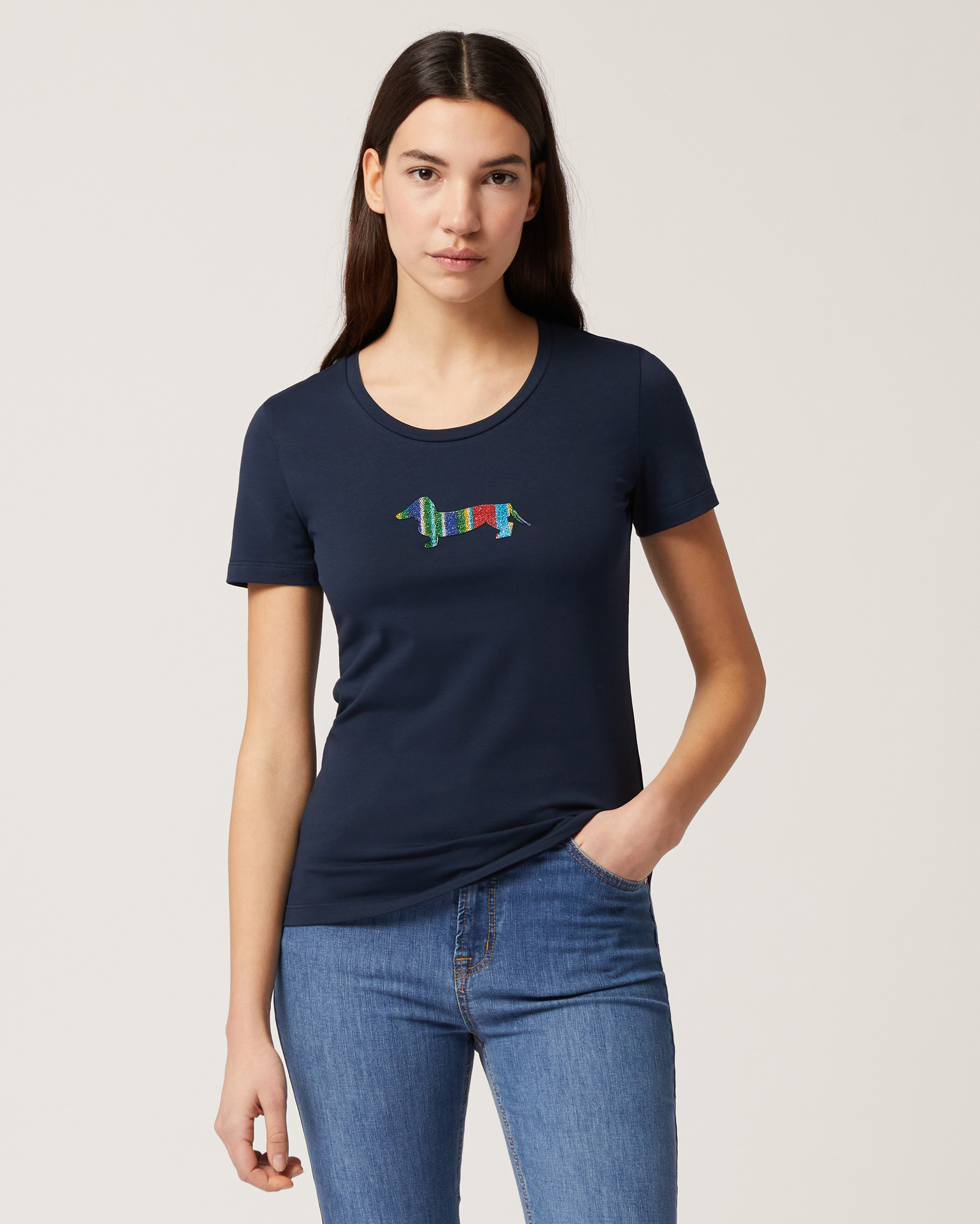 T-Shirt with Decorated Dachshund