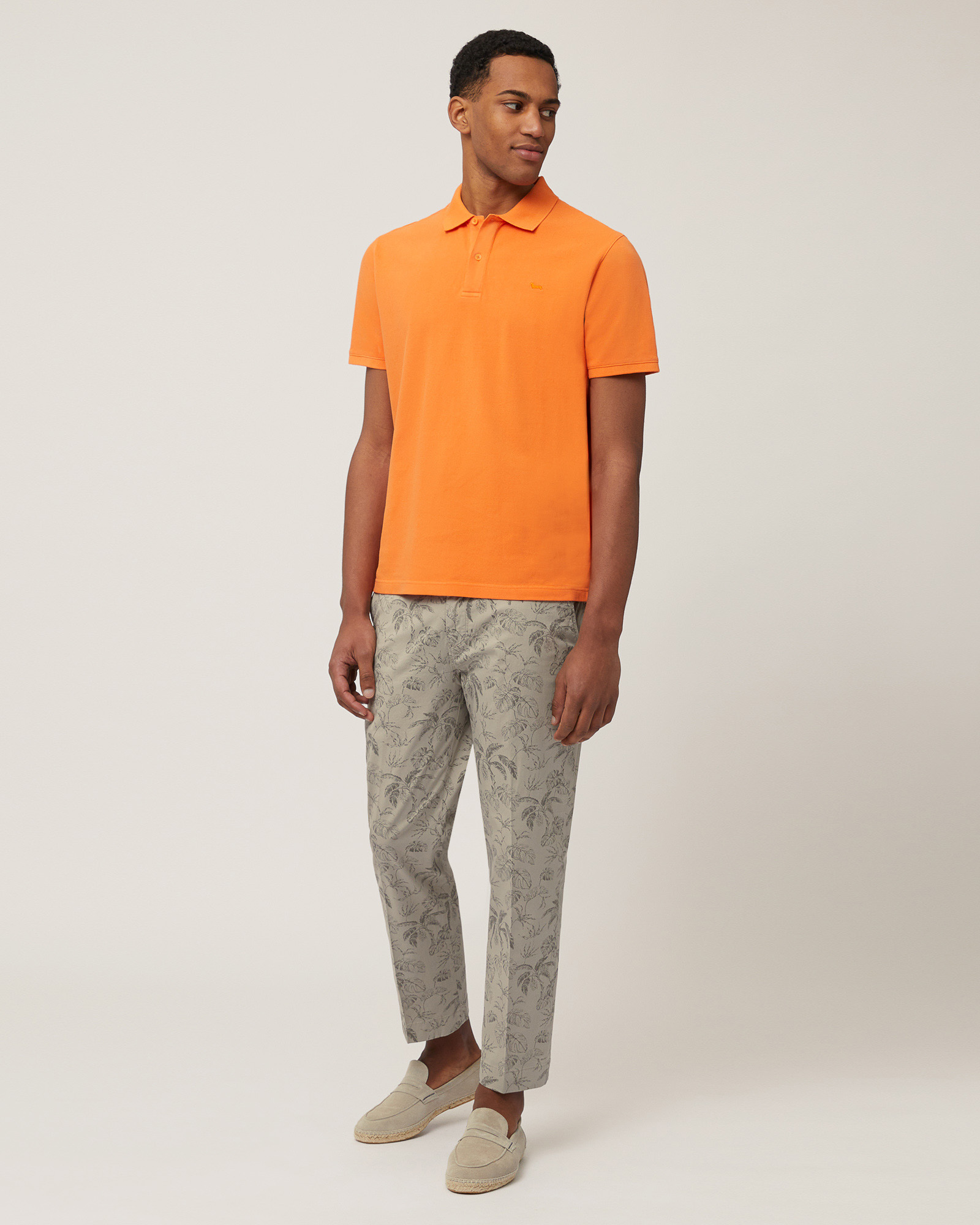 Cotton Regular Polo, Orange, large image number 3