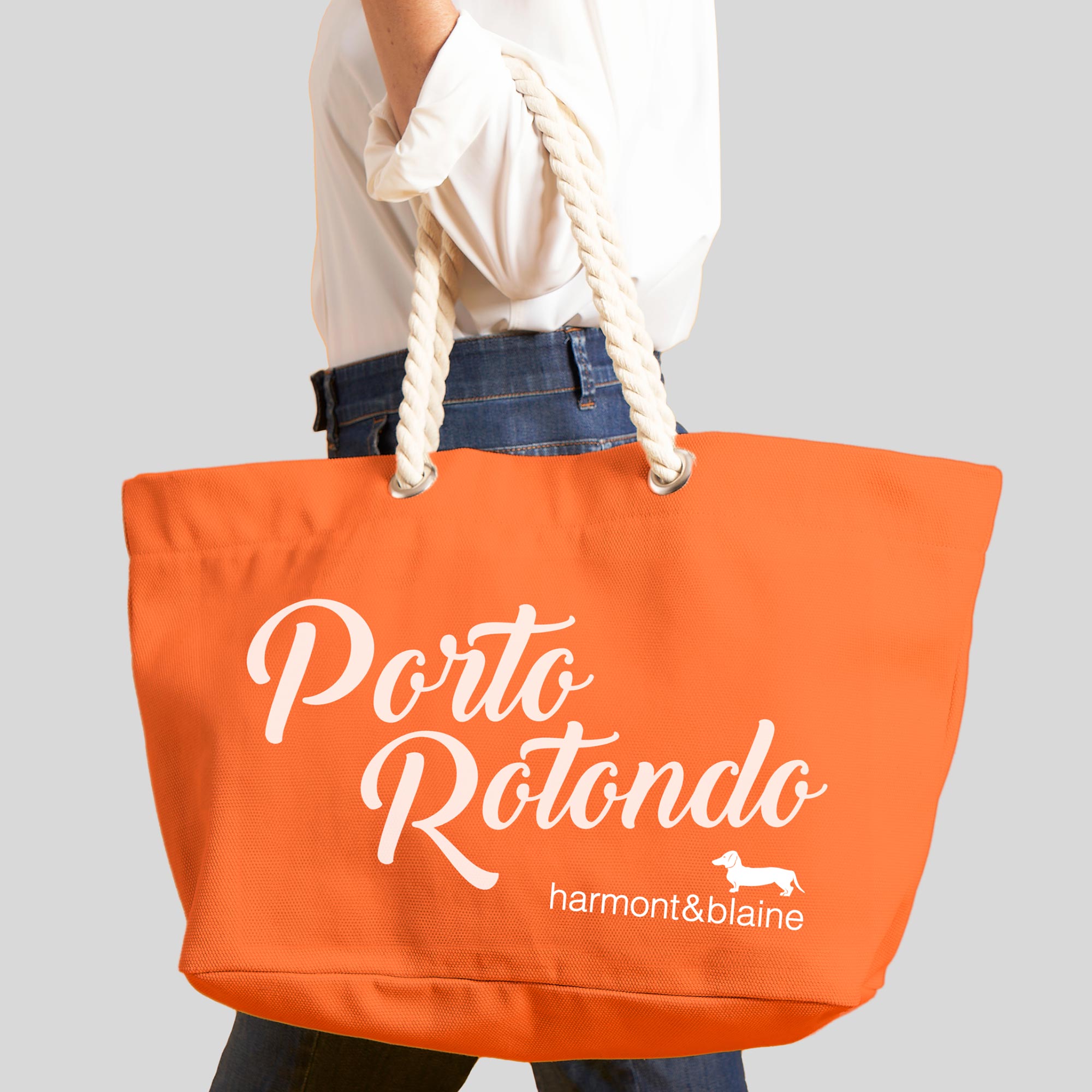 Bolso shopper Porto Rotondo en ORANGE JUICE Bolsos y Articulos de Piel de Lujo Harmont Blaine