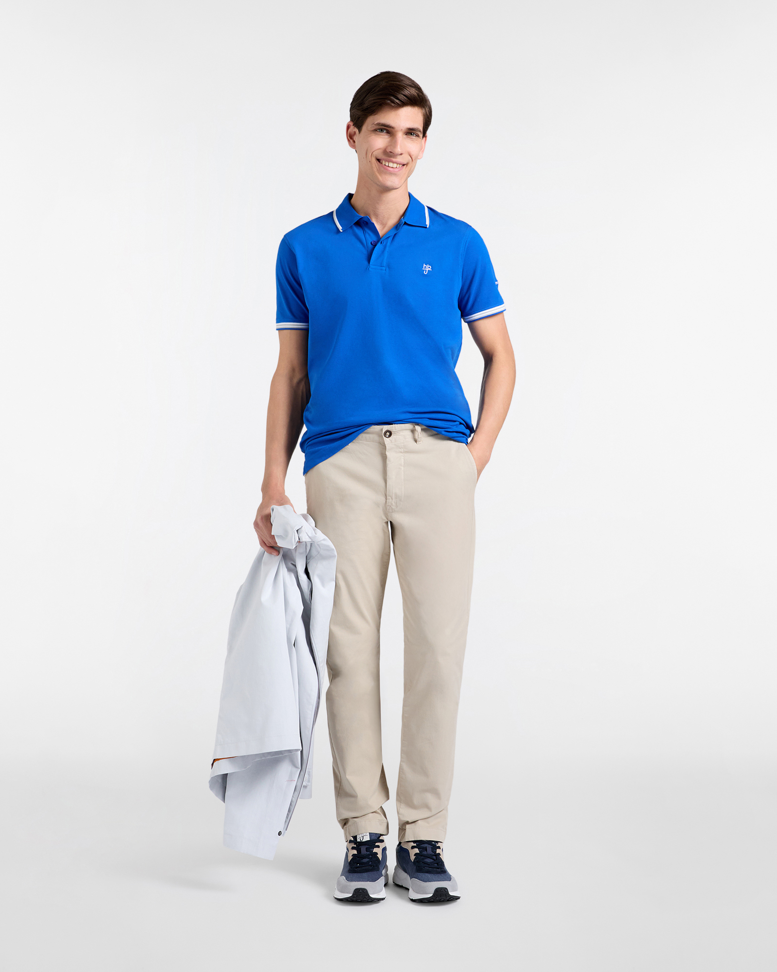 Chino Uomo in Light Twill Narrow Fit, Beige, large image number 3