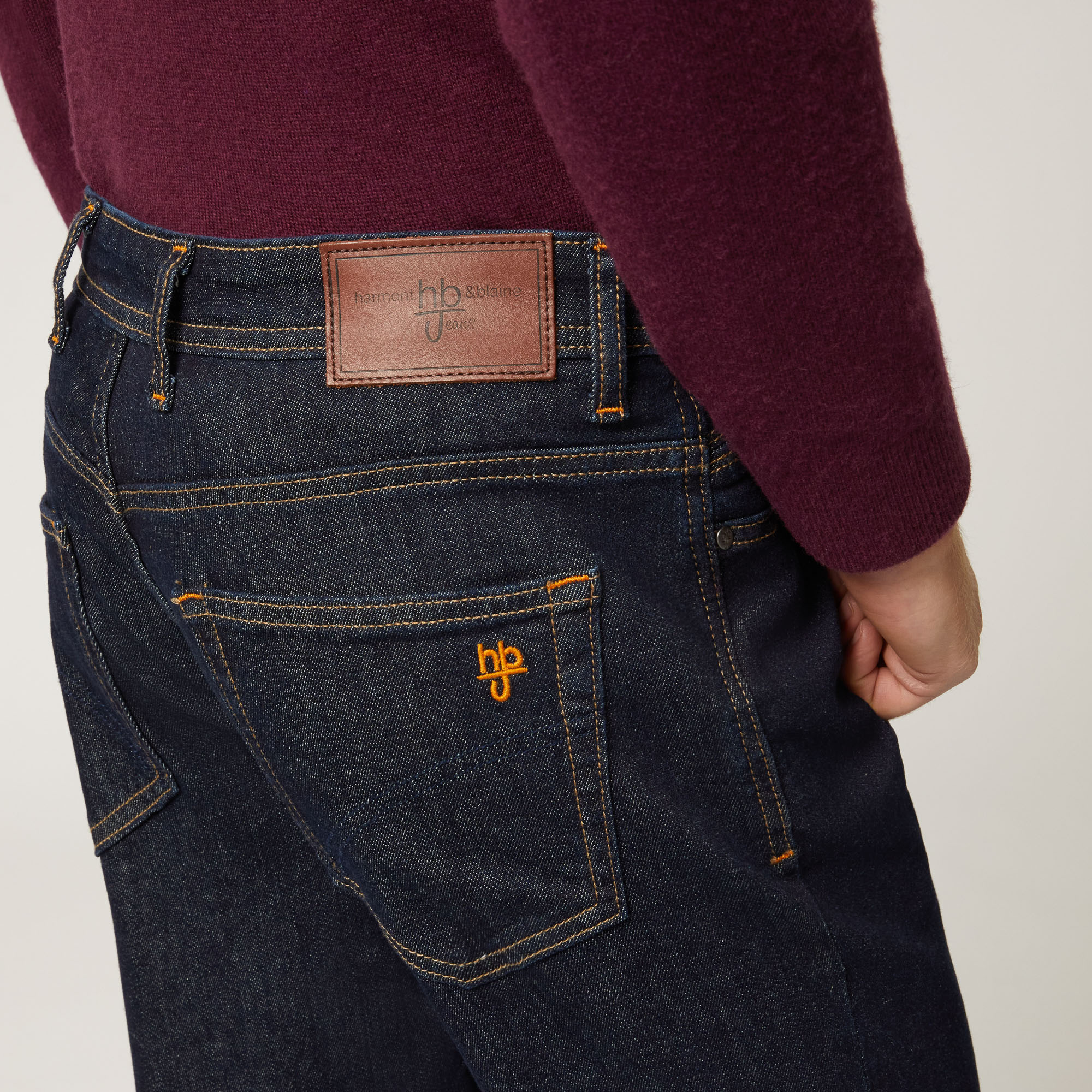 Denim Cinque Tasche Narrow, Blu Denim, large image number 2