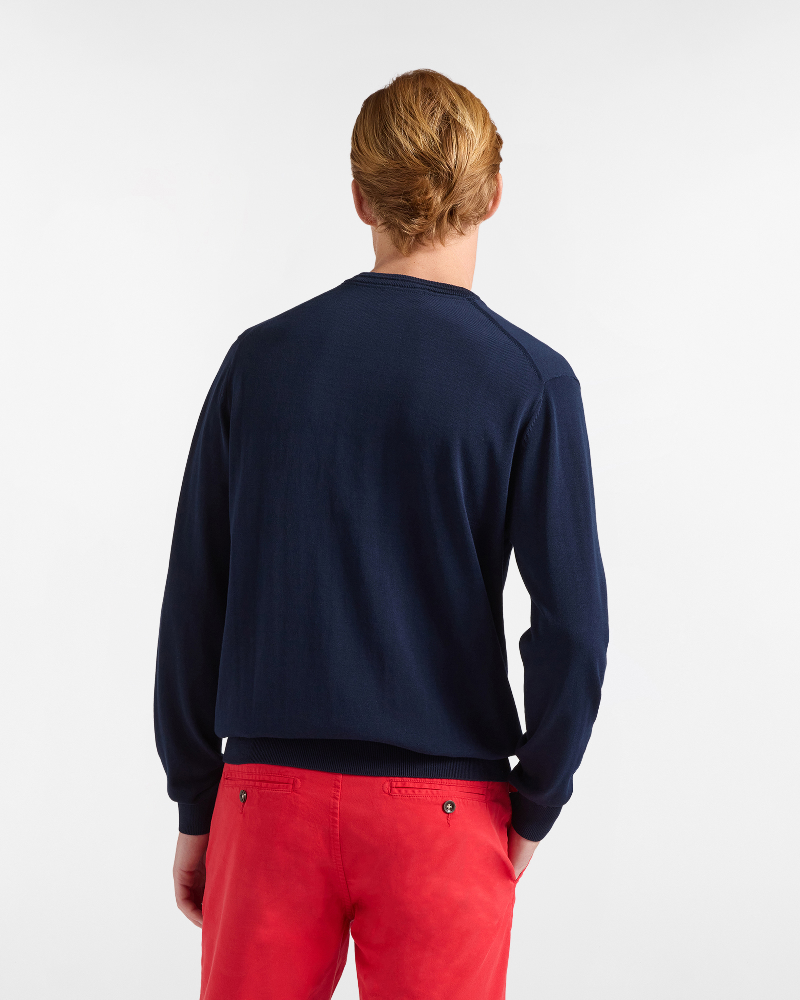 Girocollo Uomo in Cotone Crepe