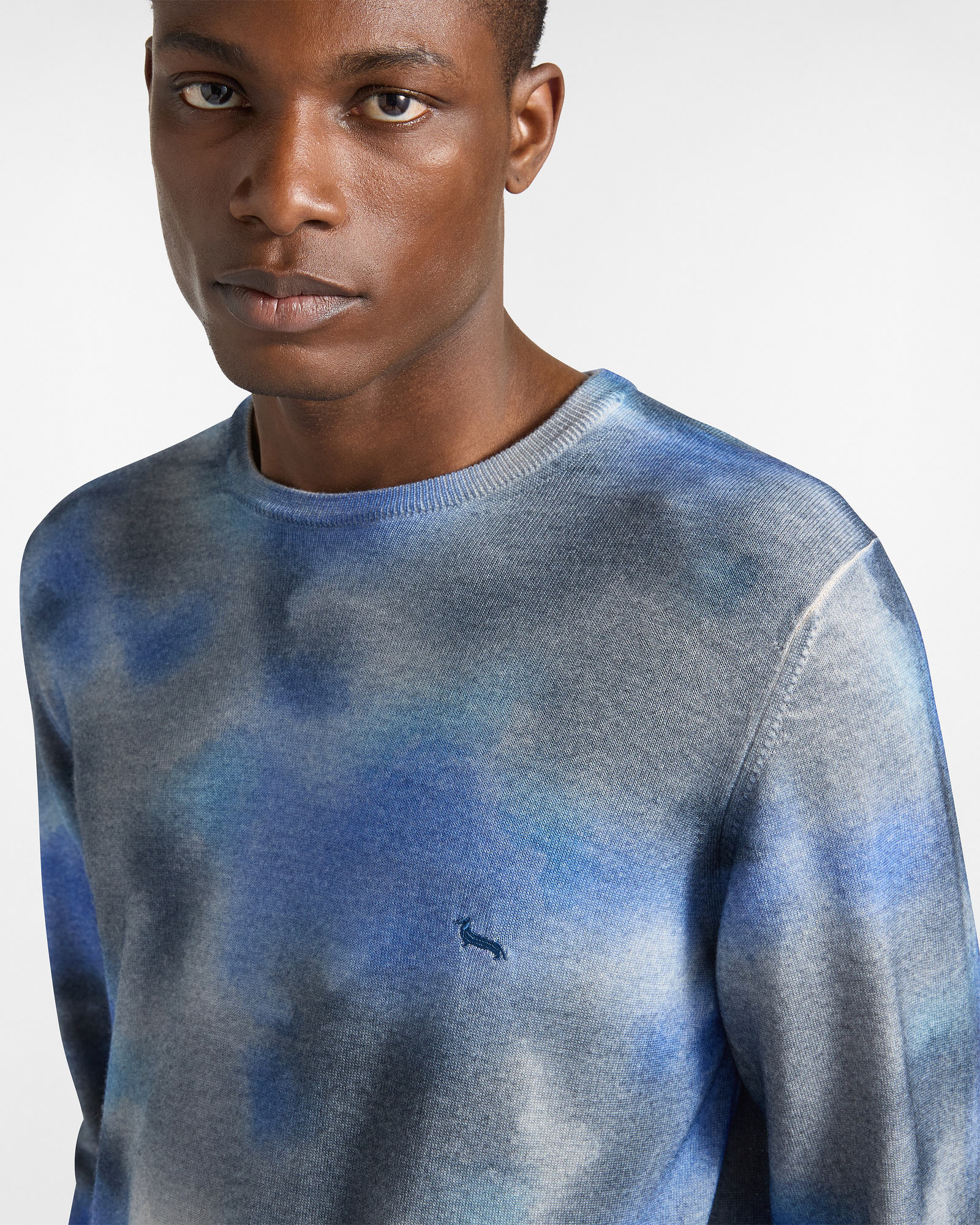 Pullover Camouflage Artigianalità a colori, Blu Navy, large image number 2