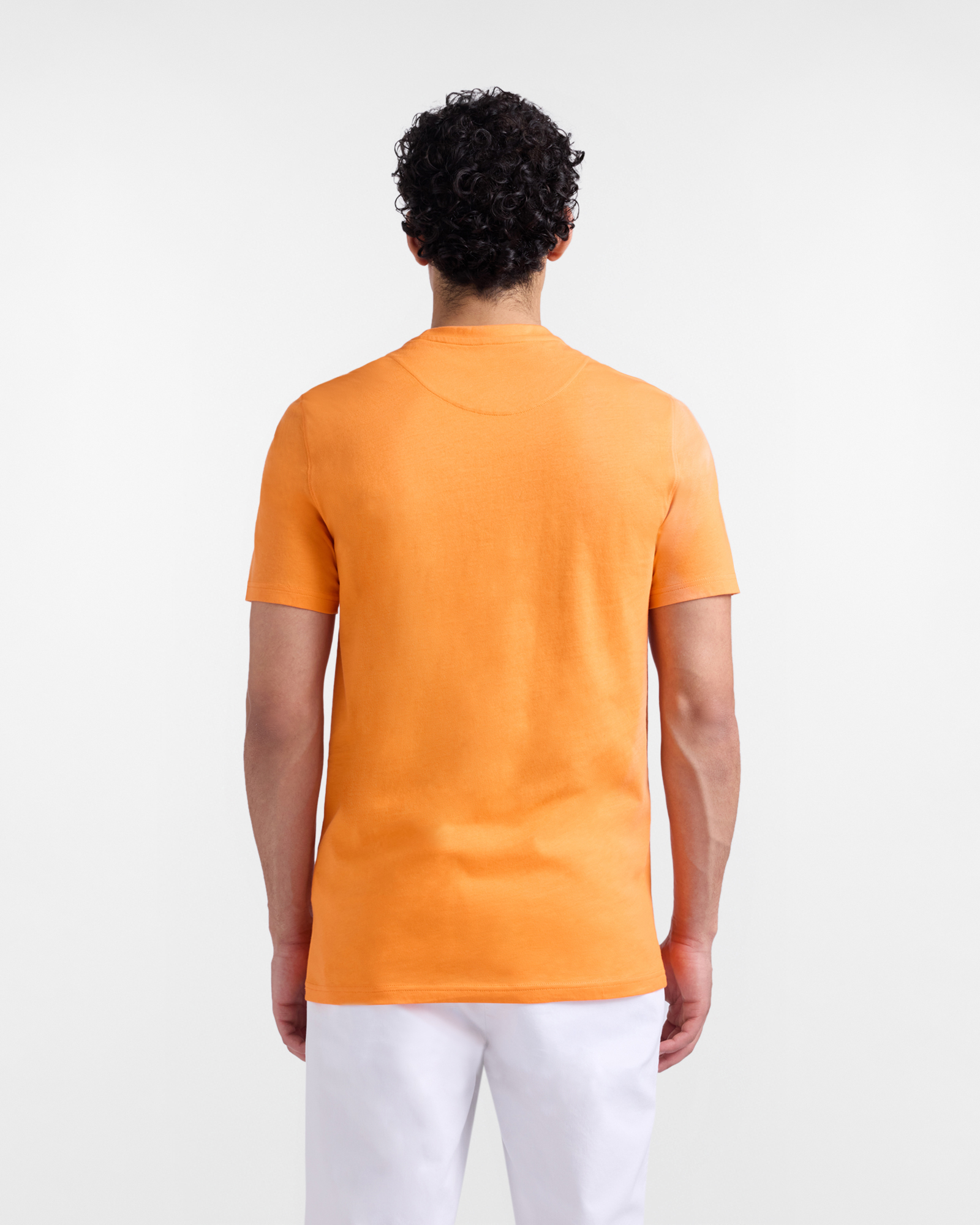 Camiseta ajustada de algod&oacute;n para hombre, Naranja, large image number 1