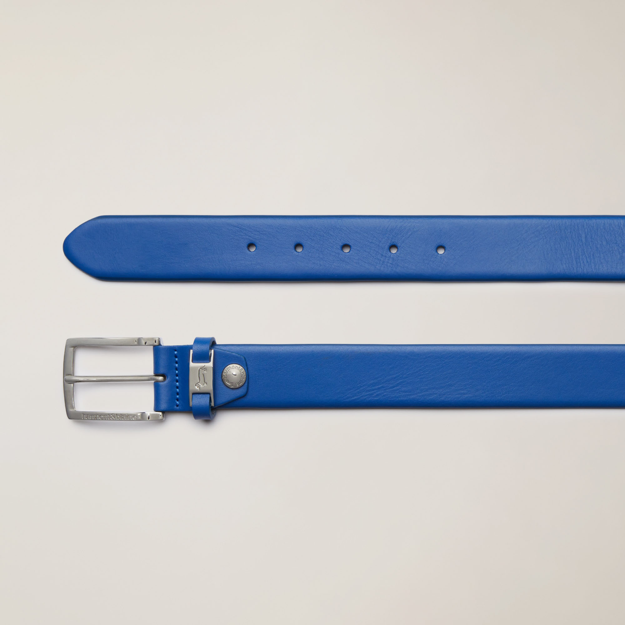 Cinturón De 3,5 Cm Para Hombre, Azul, large image number 1