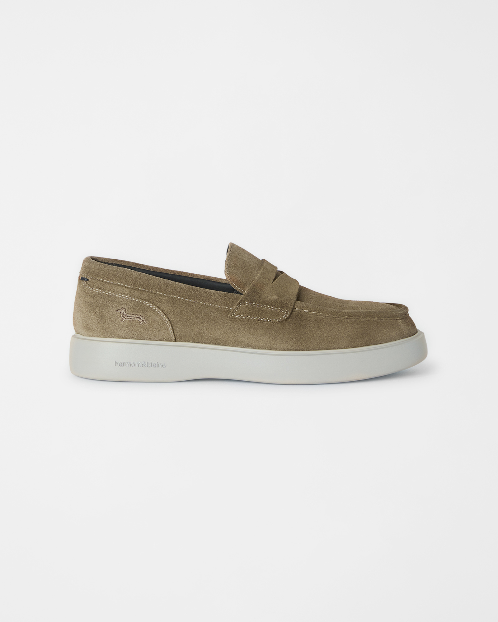 Mocassino Uomo Slip-On in Camoscio sabbia