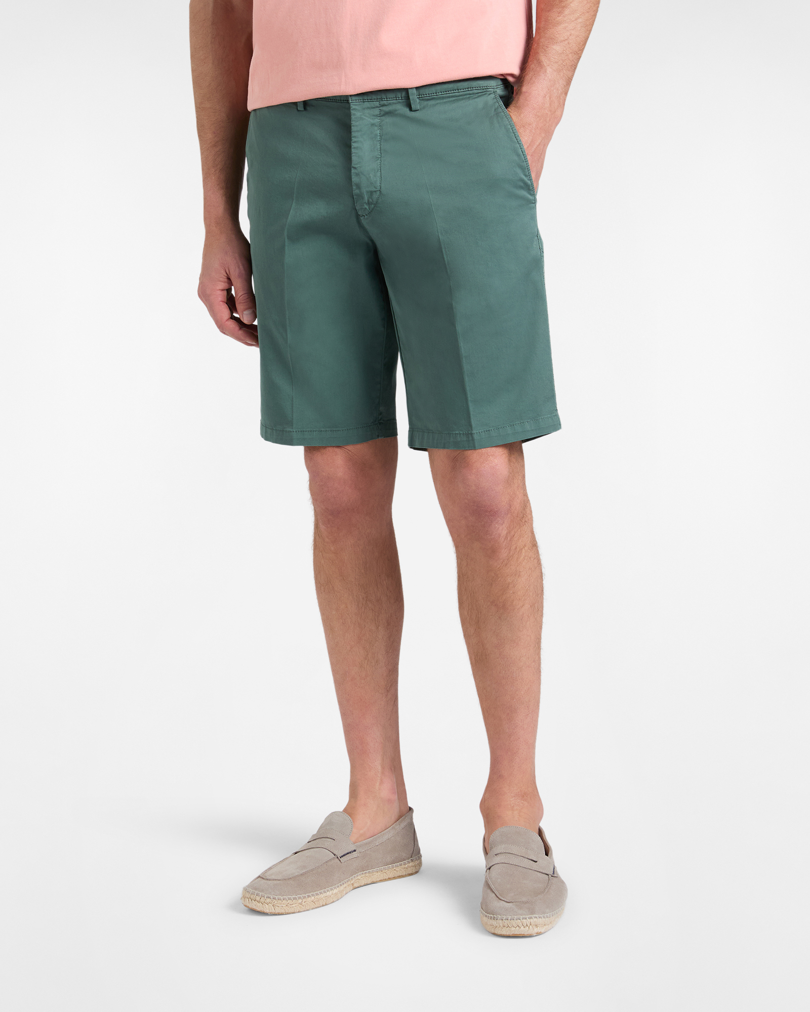 Harmont&Blaine - Bermuda Uomo Basic Regular Fit, Uomo, Verde, Taglia: 52