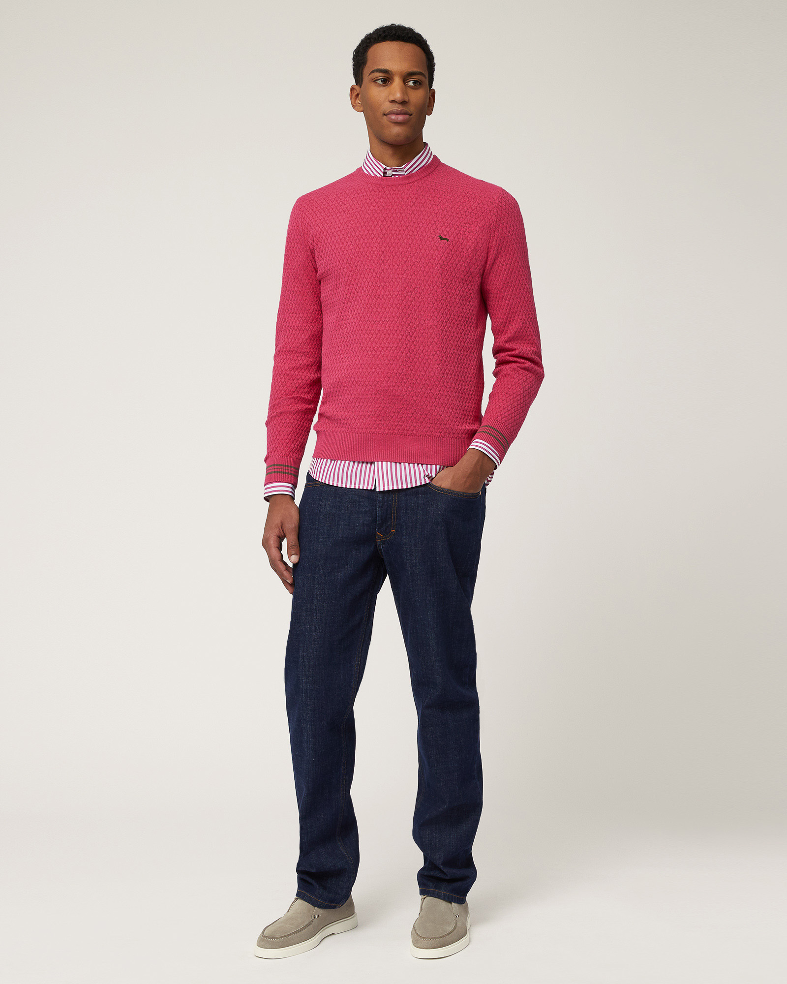 Pullover with Dachshund Embroidery, Melange Pink, large image number 3