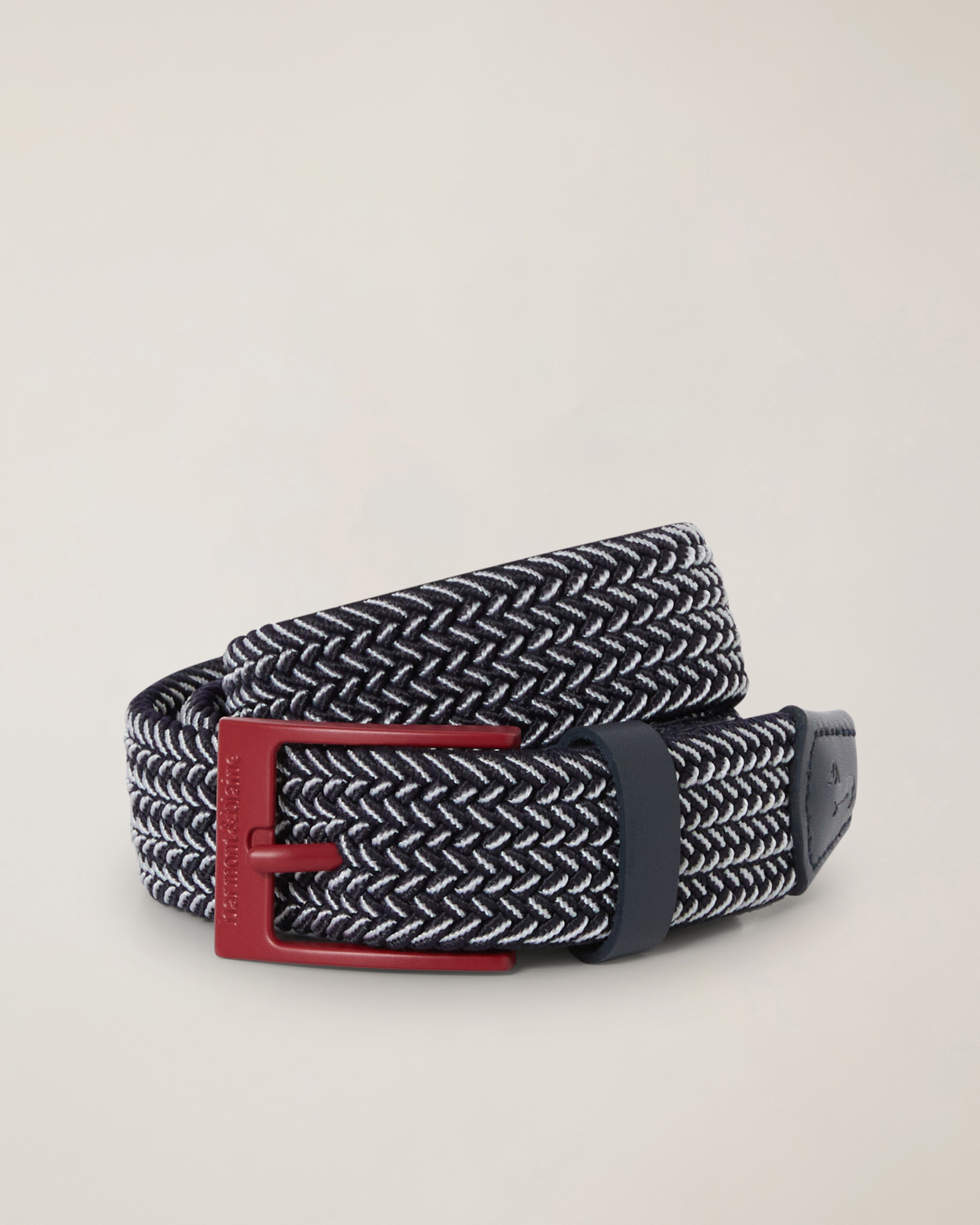 Cintura intreccio elastico, Blu Navy, large image number 0