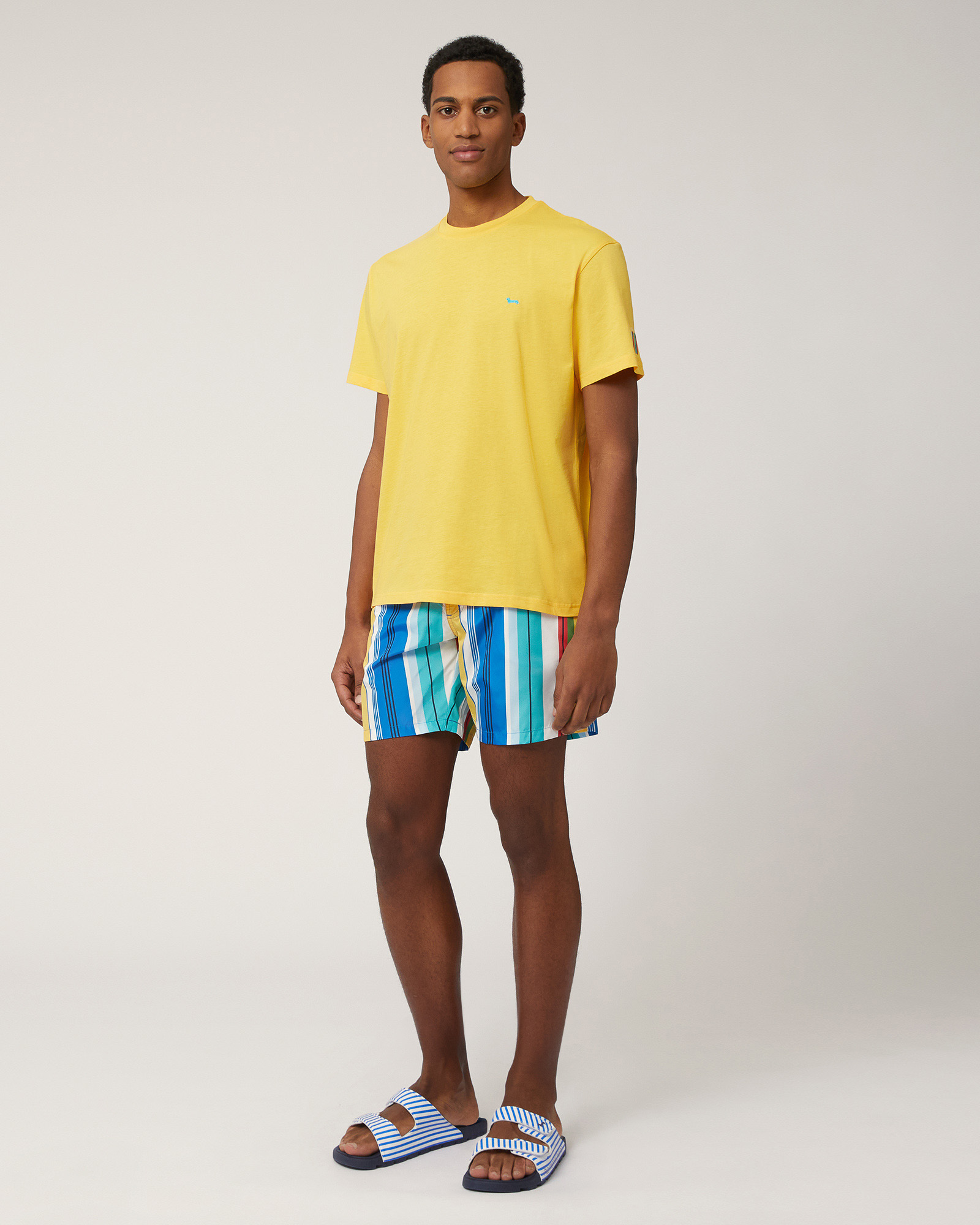 Pima Cotton T-Shirt, Canary Yellow, large image number 3