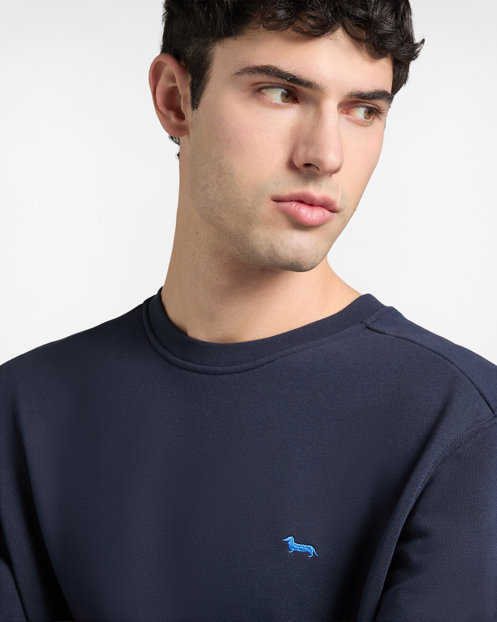 Felpa girocollo basic, Blu, large image number 2