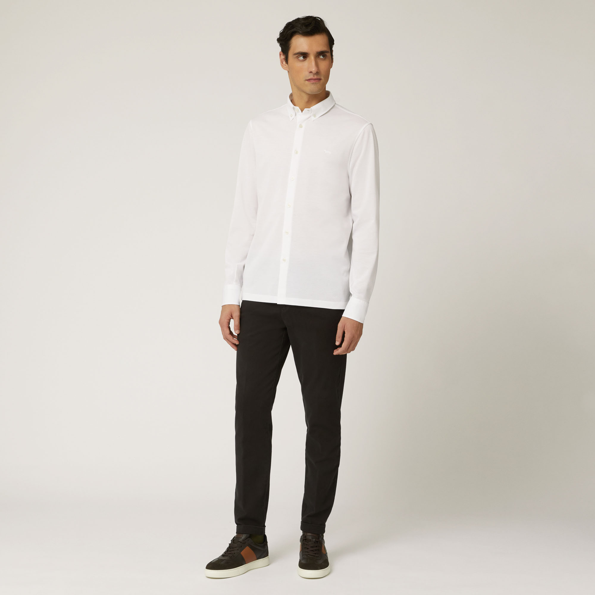 Casual Cotton Shirt, White, large image number 3