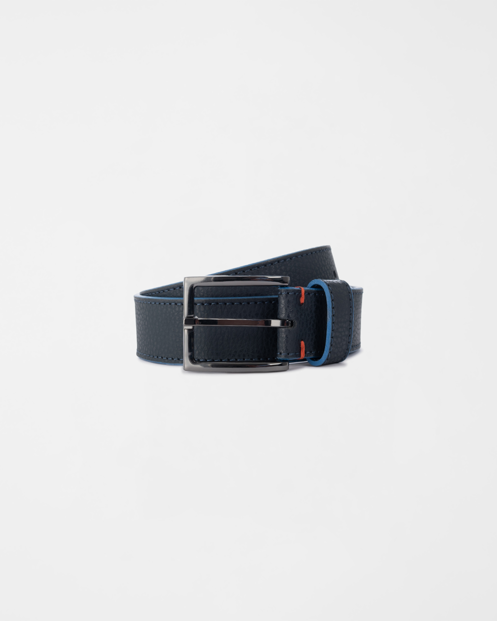 Cintura HBJ Uomo in vera pelle blu scuro