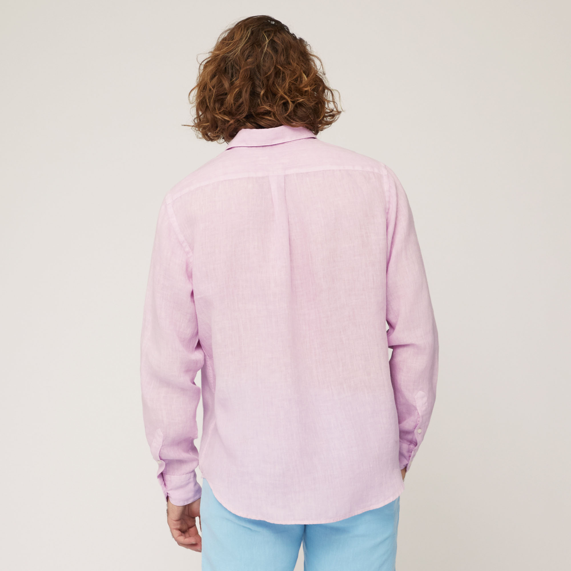 Linen Shirt, Lilac, large image number 1
