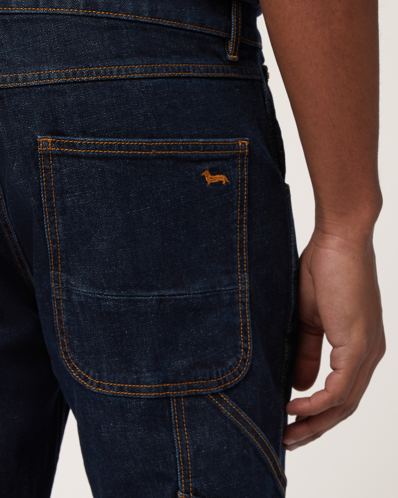 Workwear Denim Pants, Denim Blue, large image number 2