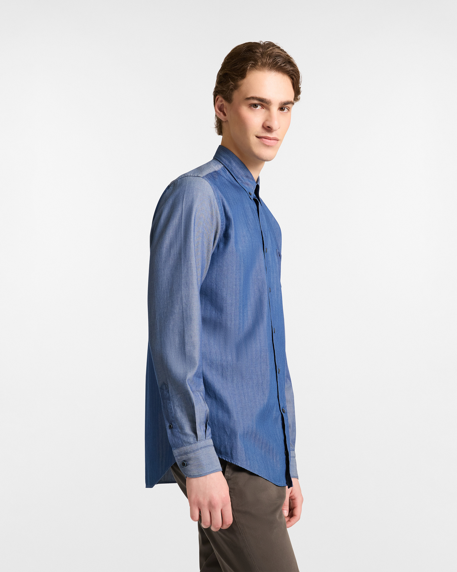 Camicia Patchwork In Denim