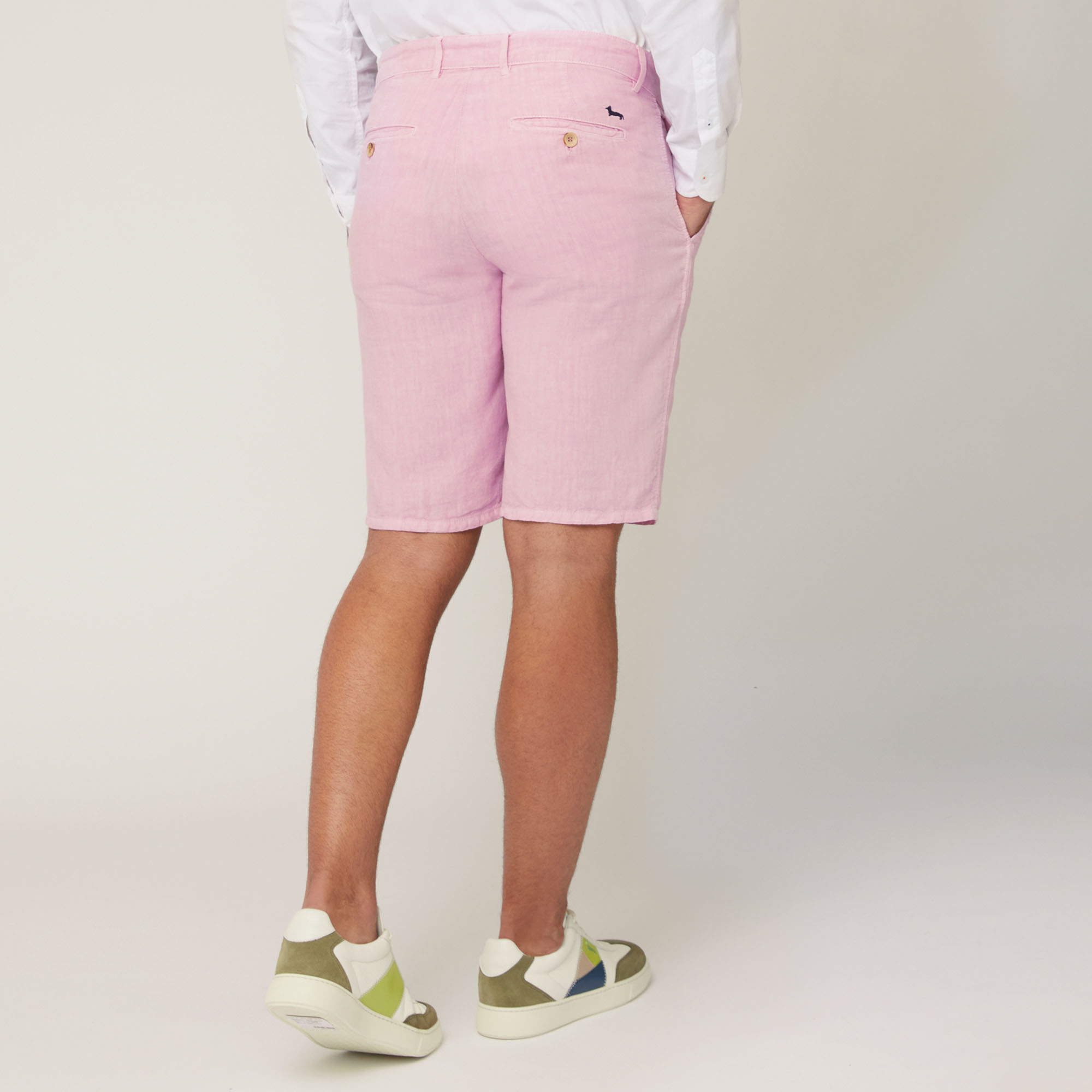 Linen Bermuda Shorts, Lilac, large image number 1