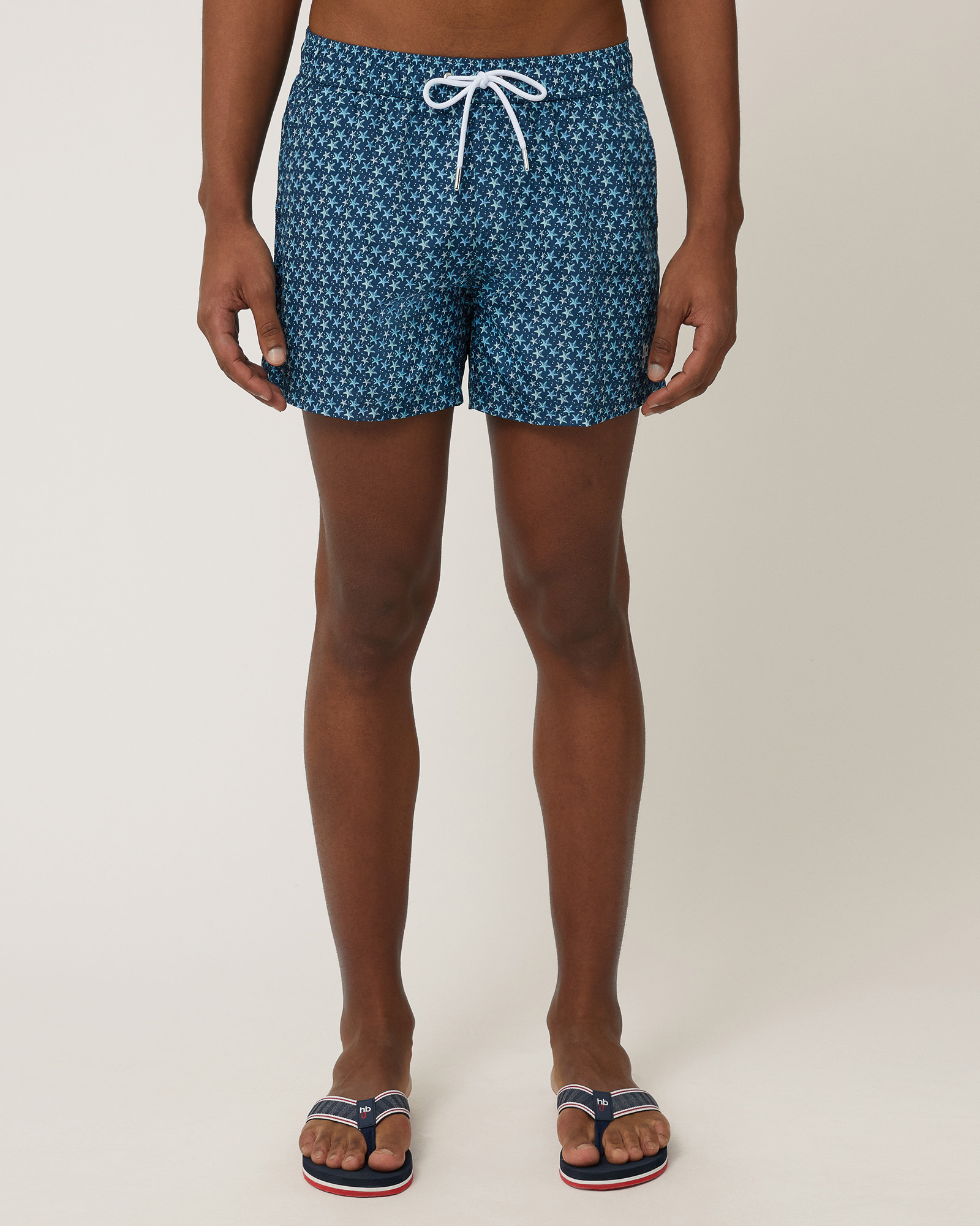 Starfish Swim Shorts, Dark Blue, large image number 0