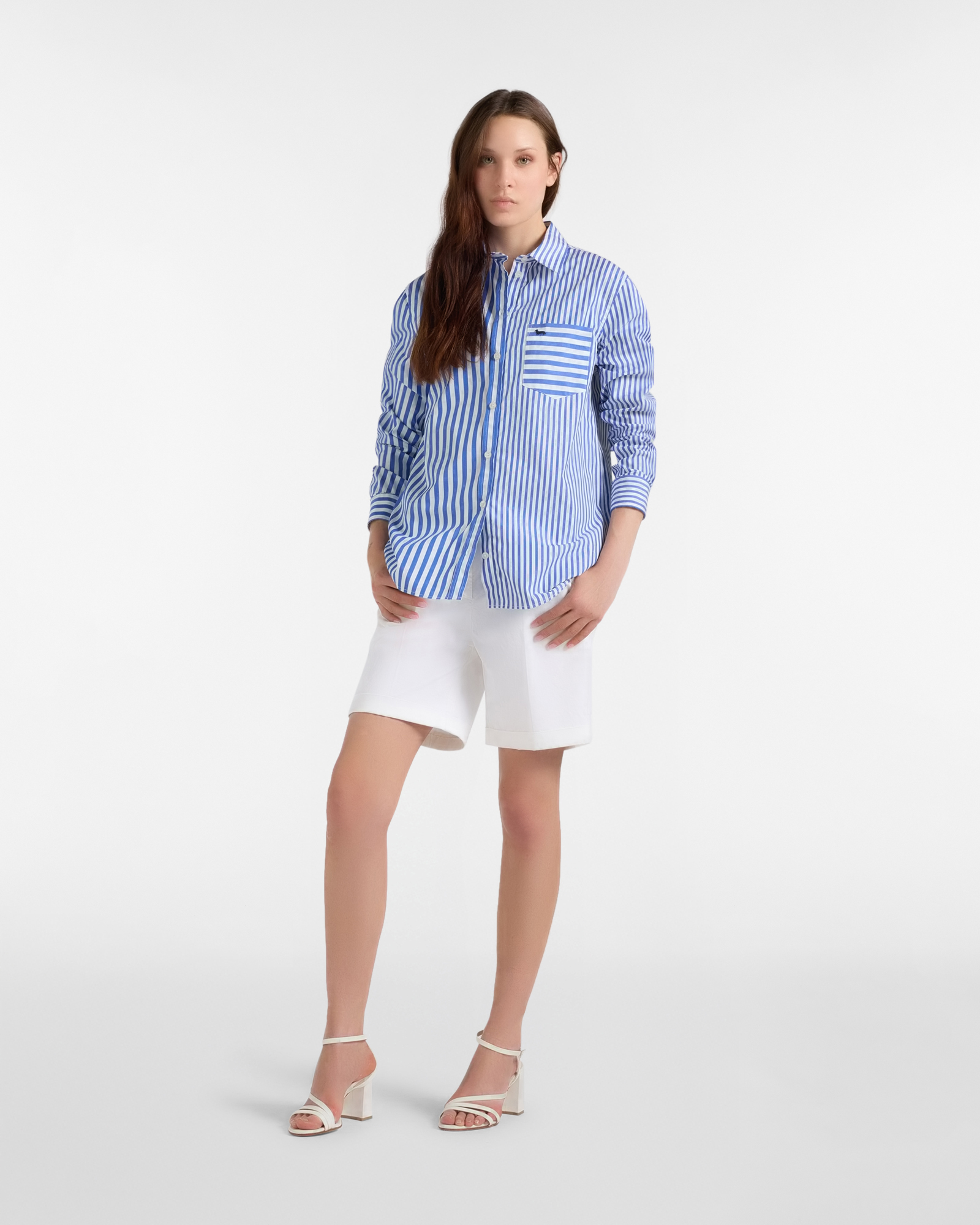 Women&rsquo;s striped Sorbet capsule shirt, Blue, large image number 3