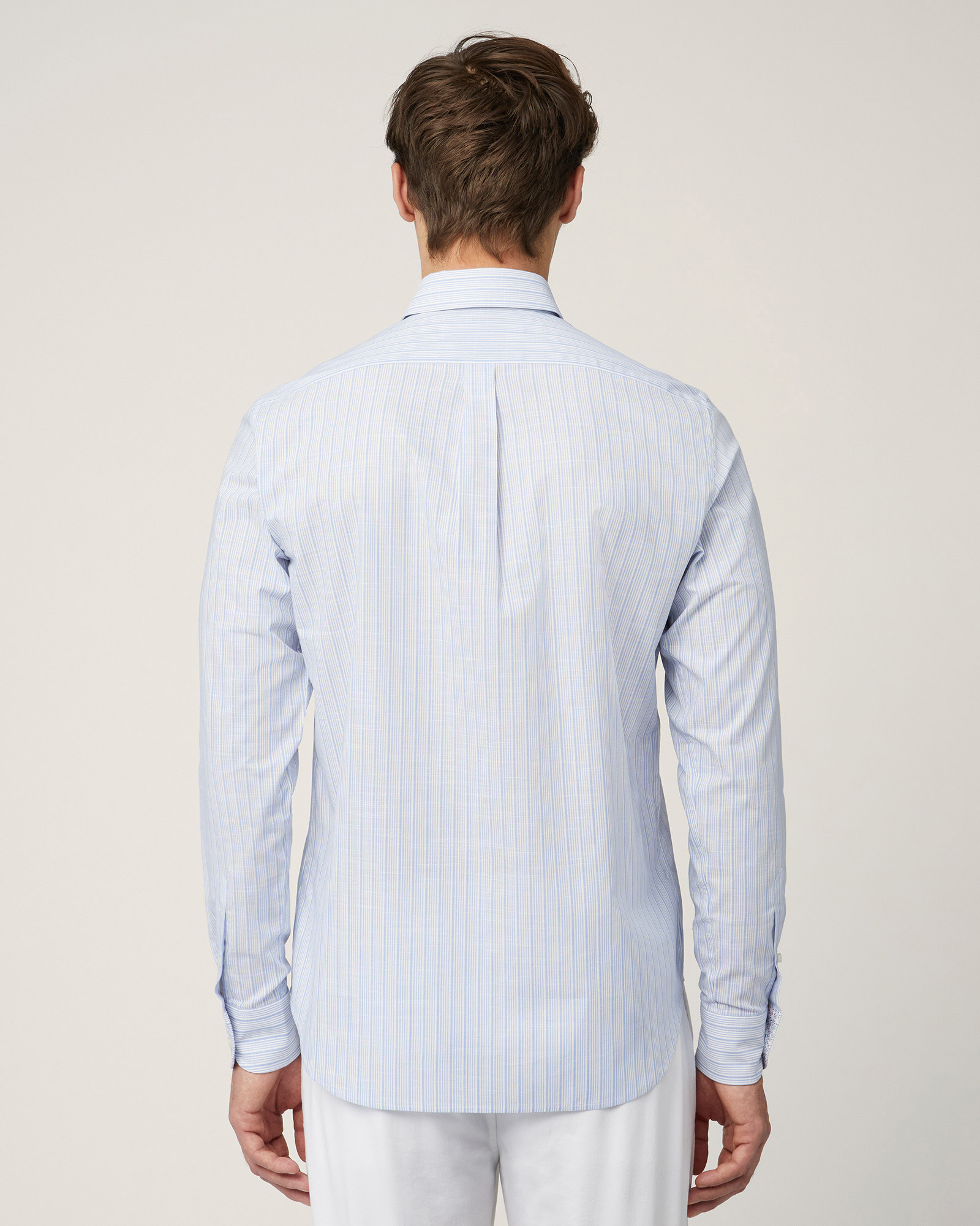 Shirt with button-down collar