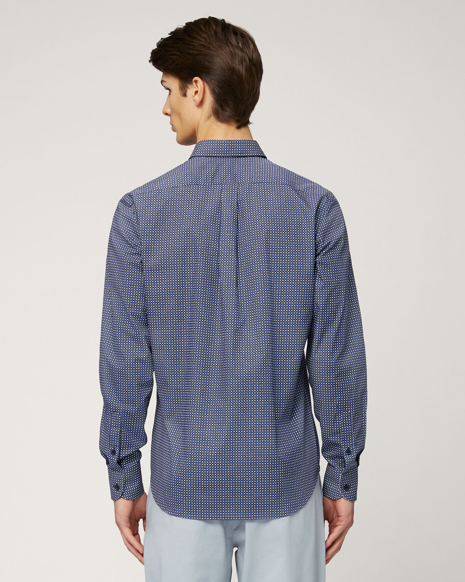 Camicia In Cotone Micromotivo