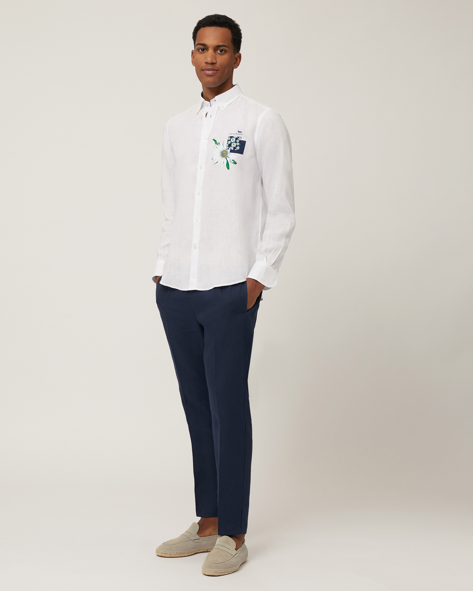 Mare Capsule Linen Shirt, White, large image number 3