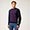 Wool And Cotton Crew-Neck Pullover With Argyle Pattern, Blue, swatch
