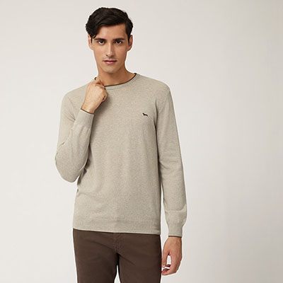 Wool And Viscose Crew-Neck Pullover
