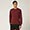 Pullover Mit Rundhalsausschnitt Aus Baumwolle Und Wolle Mit Kontrastierenden Details, Rot, swatch